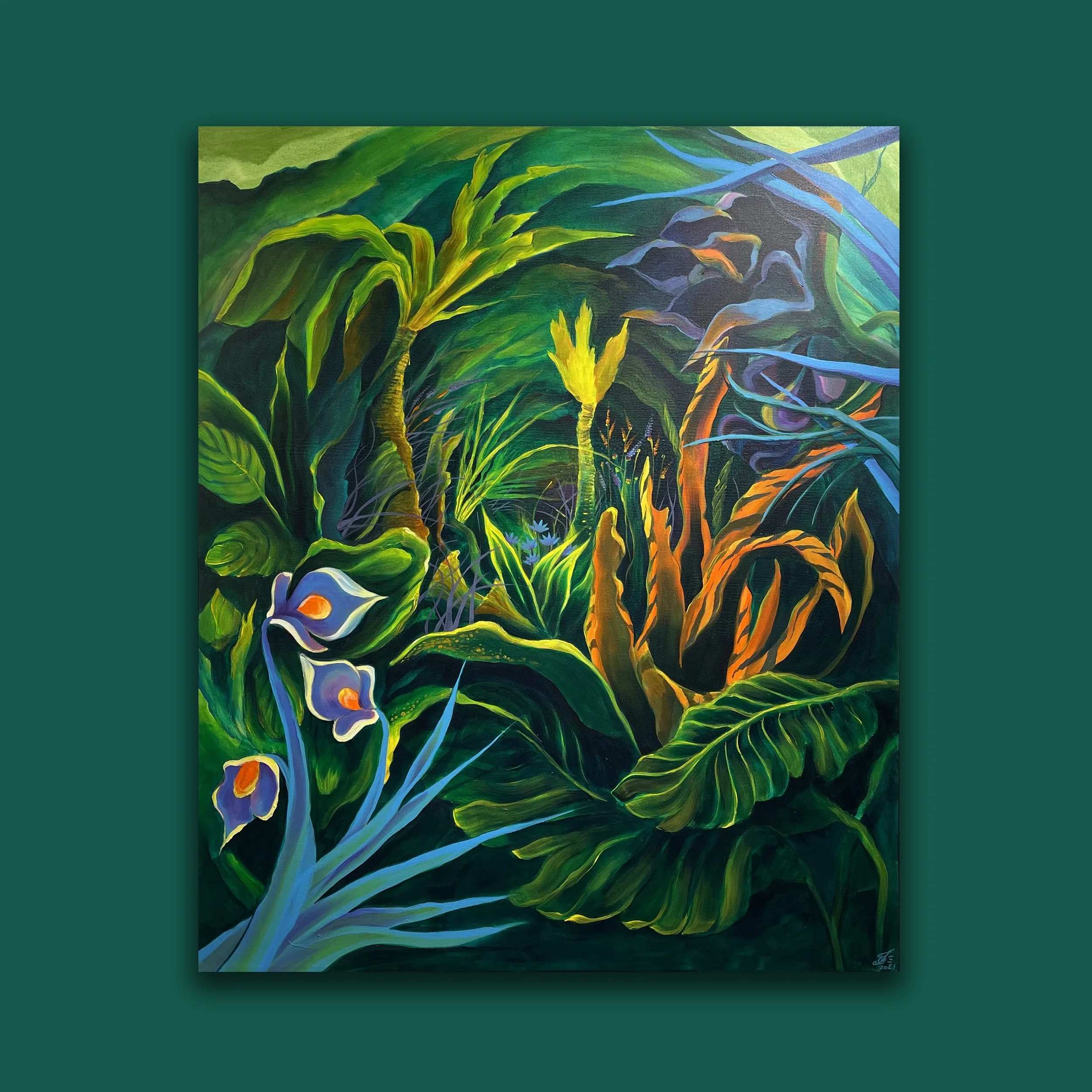 “Into the Rewilding”, 2021  (100x120)