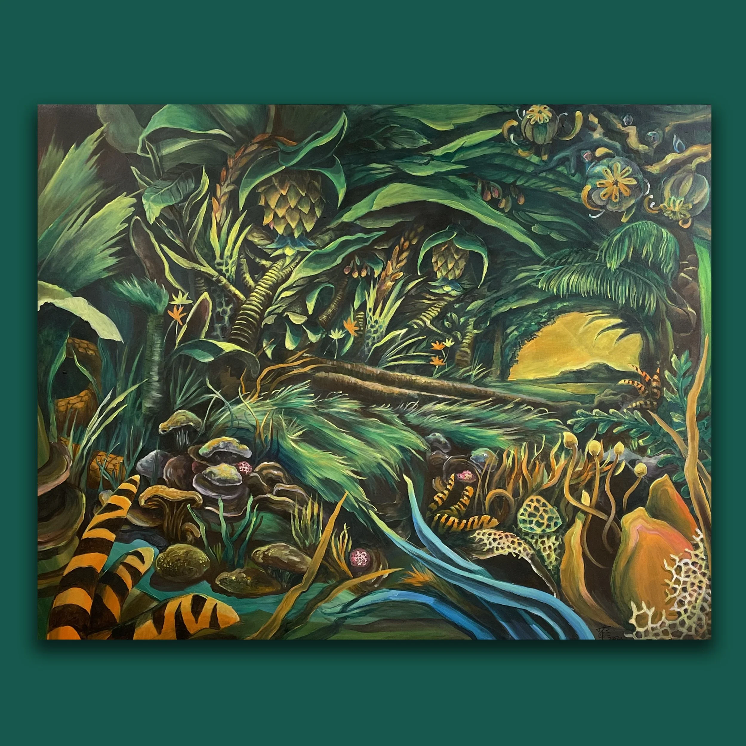 "Via Botanica/ The Grand Opening" 2021, (80x100cm) 