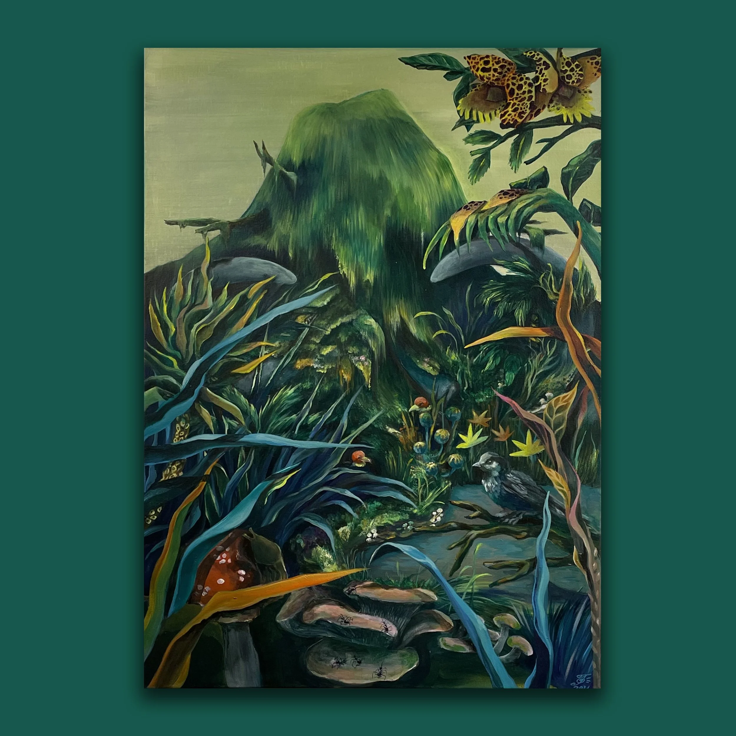 «Fortis memoria/ Mammoth my woolly»  2021, (65x80)