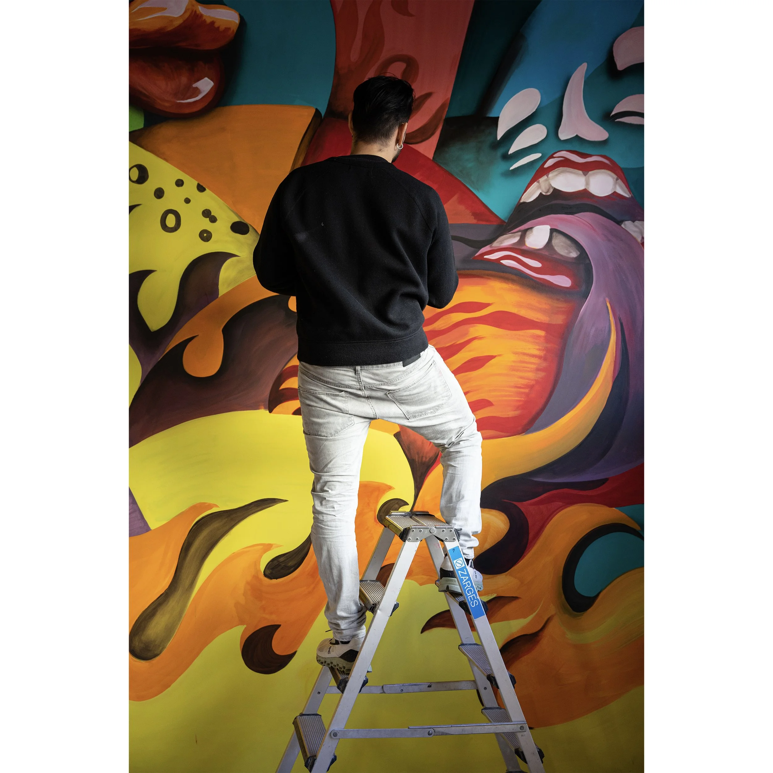  Commissioned mural for DIGG PIZZA/ BOGSTADVEIEN  &amp; colaboration with STUDIO LAKAYAN    📸Samira Shaterian 