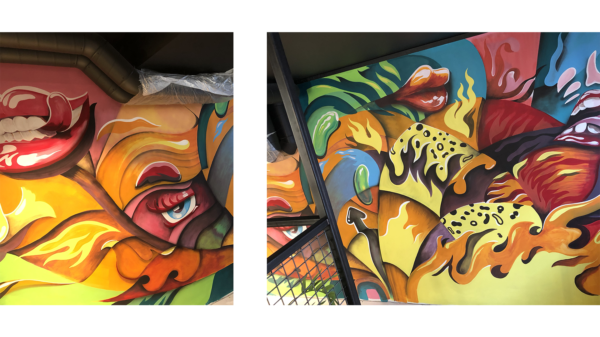  Commissioned mural for DIGG PIZZA/ BOGSTADVEIEN  &amp; colaboration with STUDIO LAKAYAN    📸Samira Shaterian 