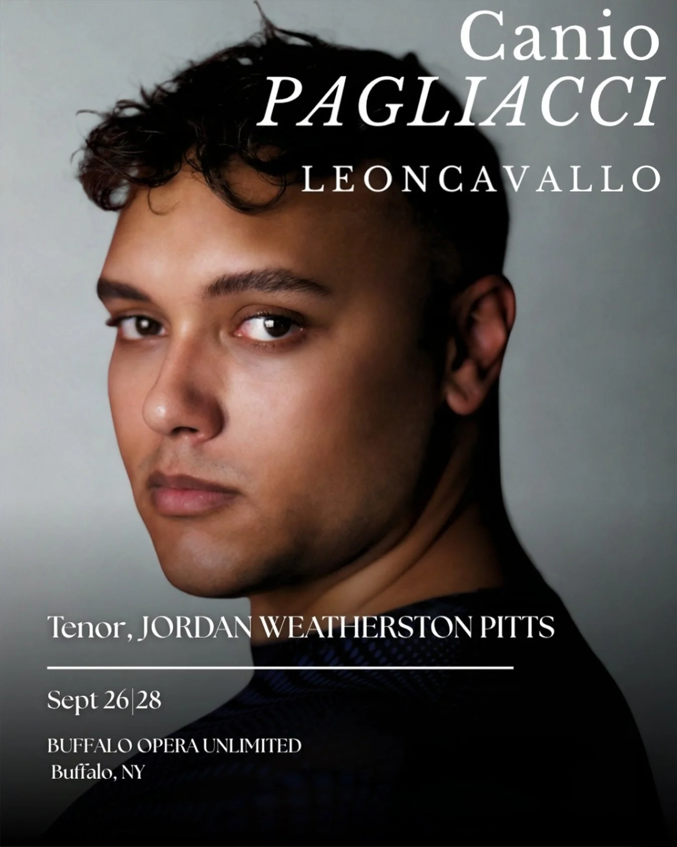 I&rsquo;m so excited to share my first Canio with the world, and in my hometown, no less. @buffalooperaunlimited presents two performances of Leoncavallo&rsquo;s Pagliacci on sept 26 and 28th. Tickets on sale now. #tenor #operasinger #opera