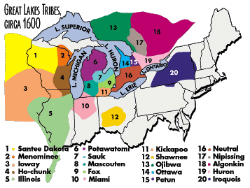 GREAT LAKES TRIBES, CIRCA 1600 GREAT LAKES HISTORY: A GENERAL OVERVIEW