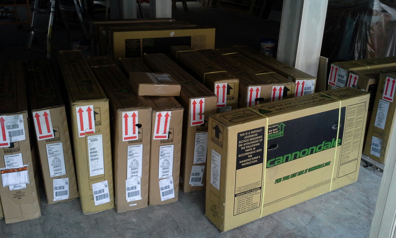 Our first shipment arrived last week. 