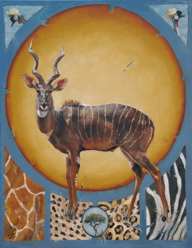"kuduveau " 16x20 oil on canvas 2014 Commissioned 