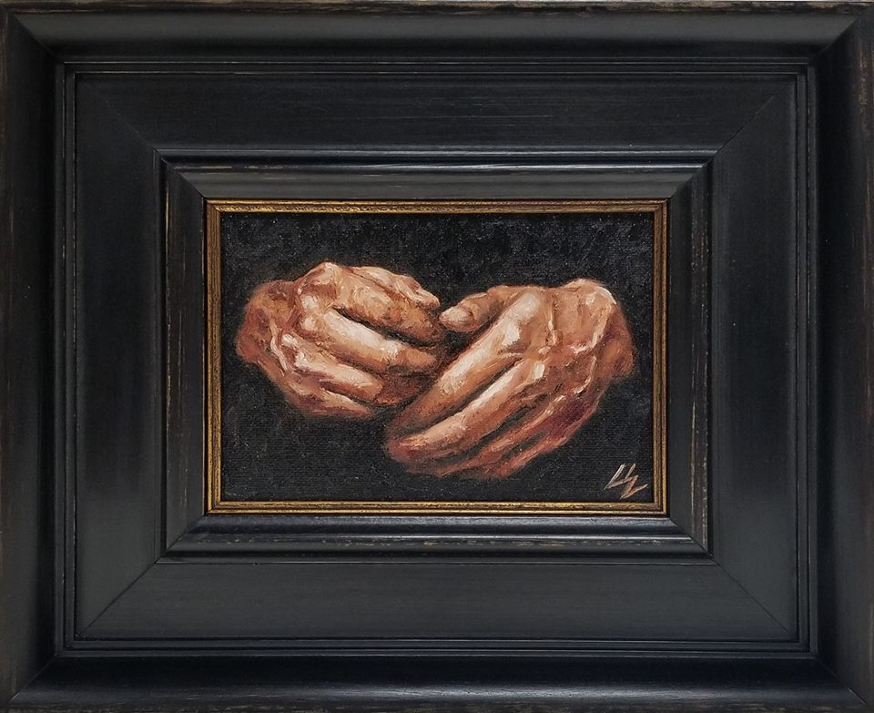 "Own Hands" 5x7 oil on panel 2018 Sold