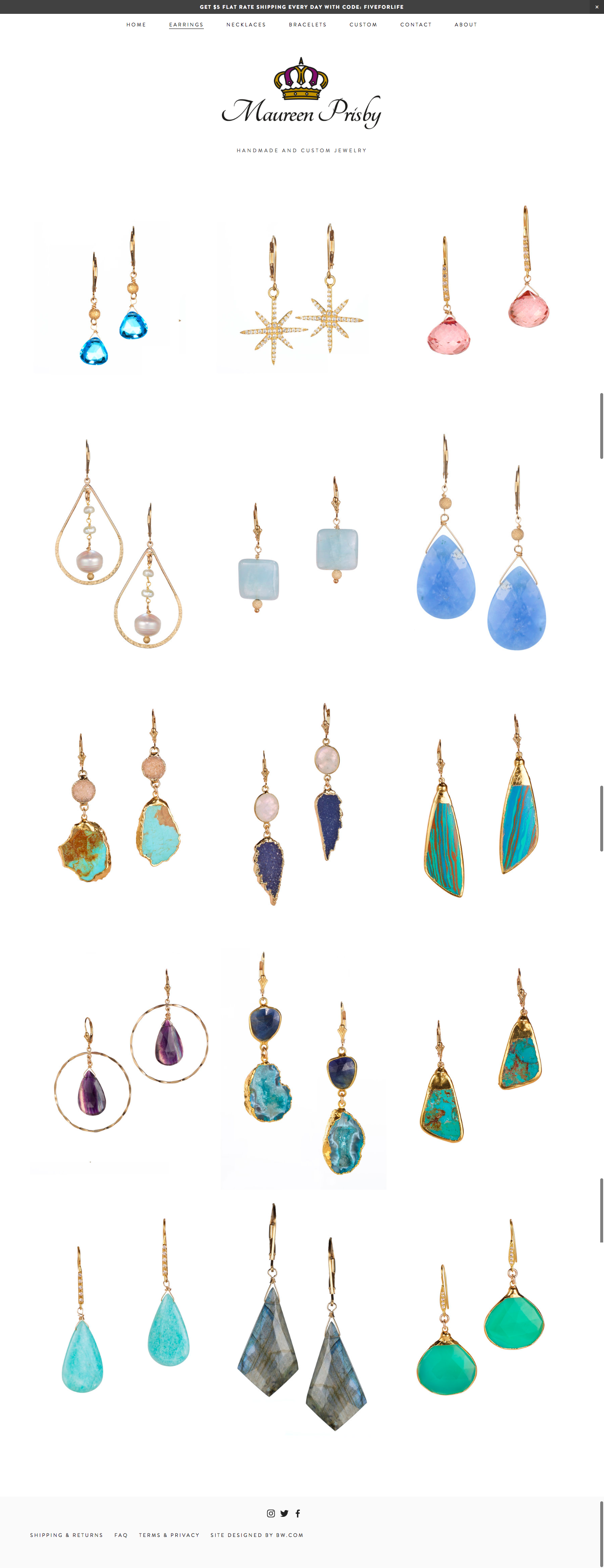 After- Category Page, Earrings Merchandised