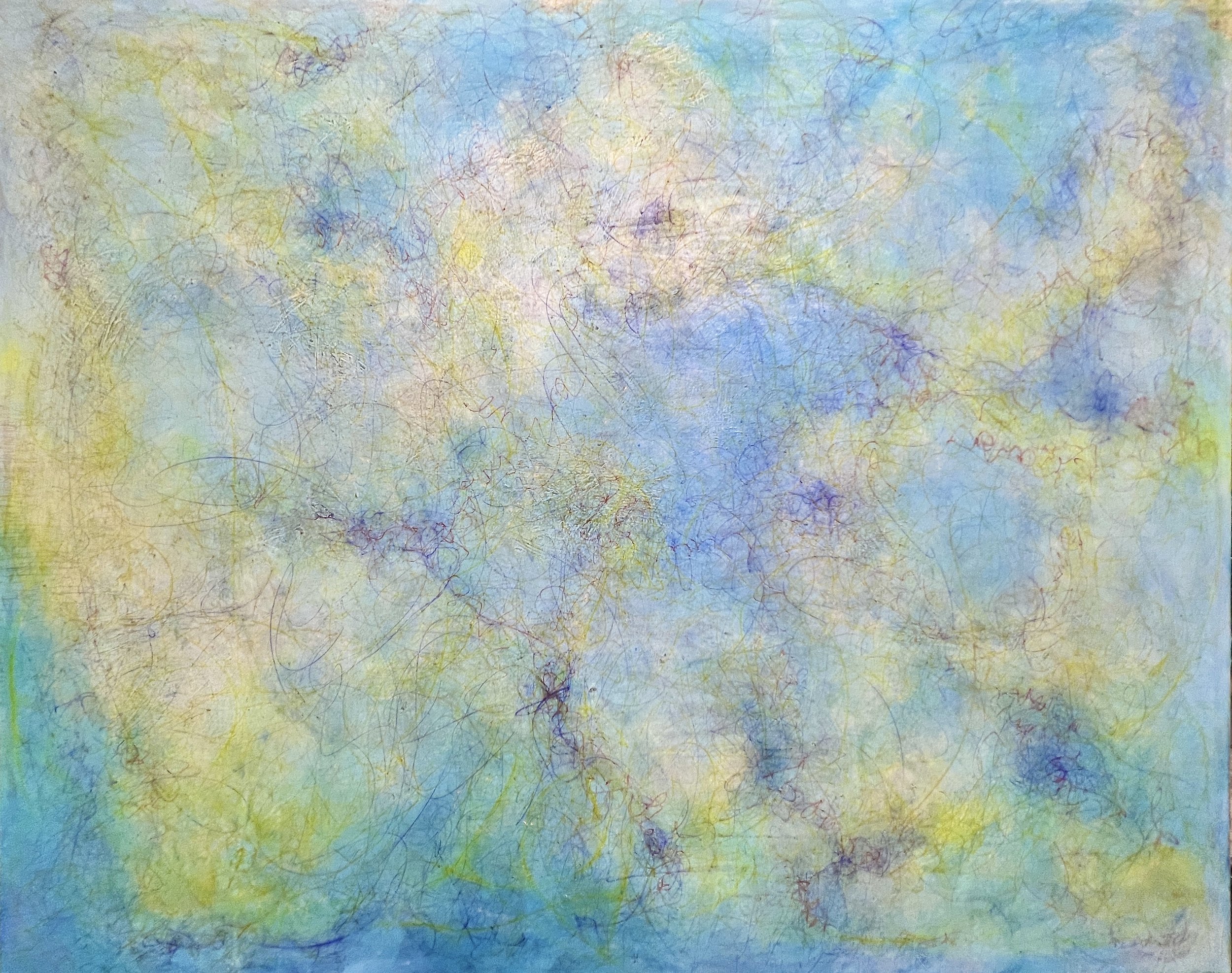 Nebula . 2022 . Mixed media on canvas .