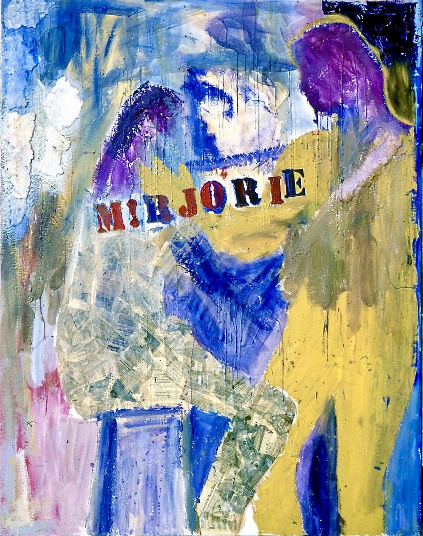 M!RJORIE . 1991 . Encaustic, Mixed media .