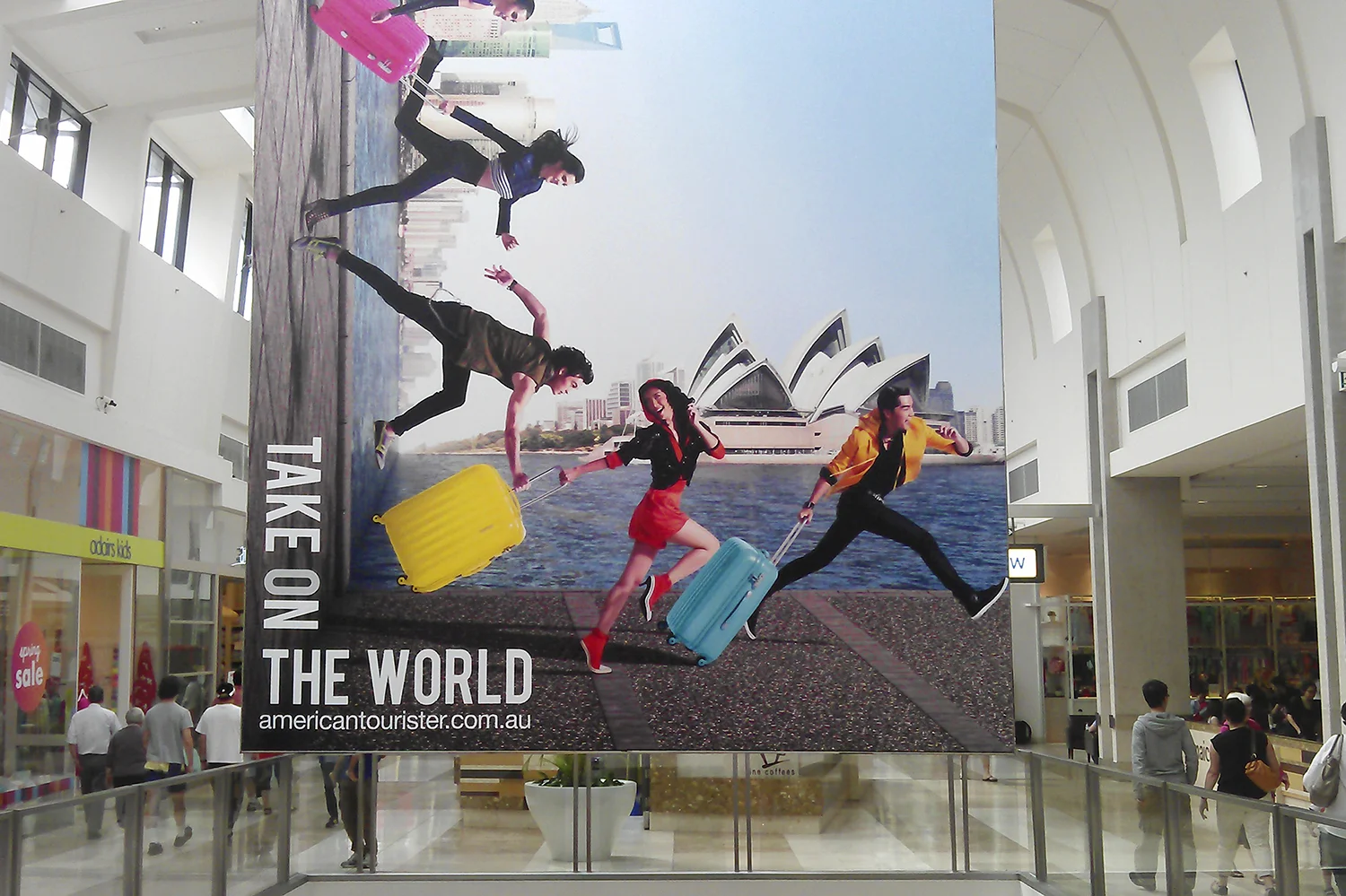 TAKE ON THE WORLD, Westfield Doncaster Shopping Center, Australia, 2014