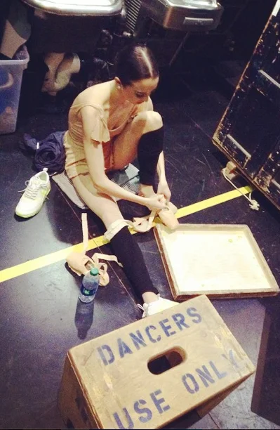 Back Stage getting ready.