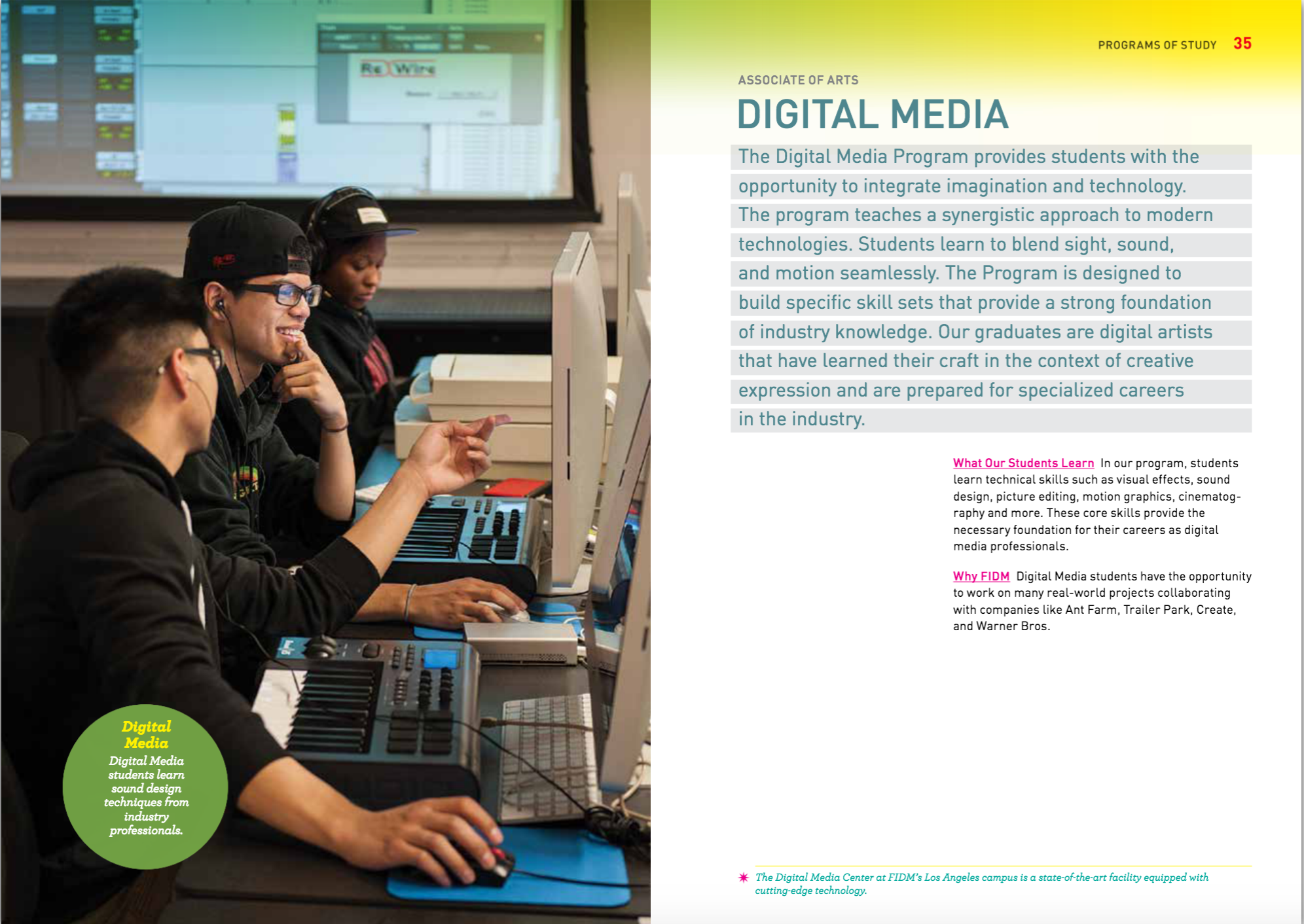 Award-Winning College Catalog 2016 Photo: John Koller