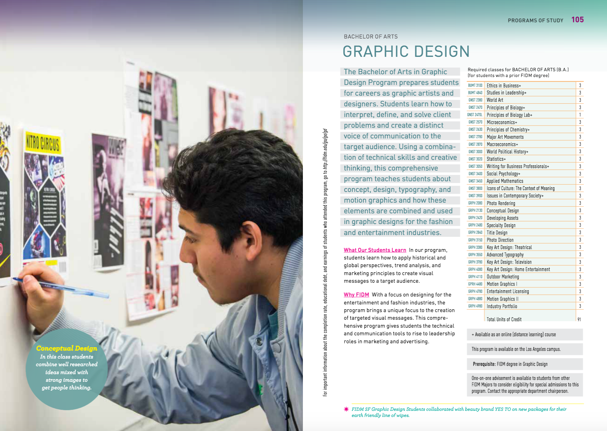 Award-Winning College Catalog 2016 Photo: John Koller
