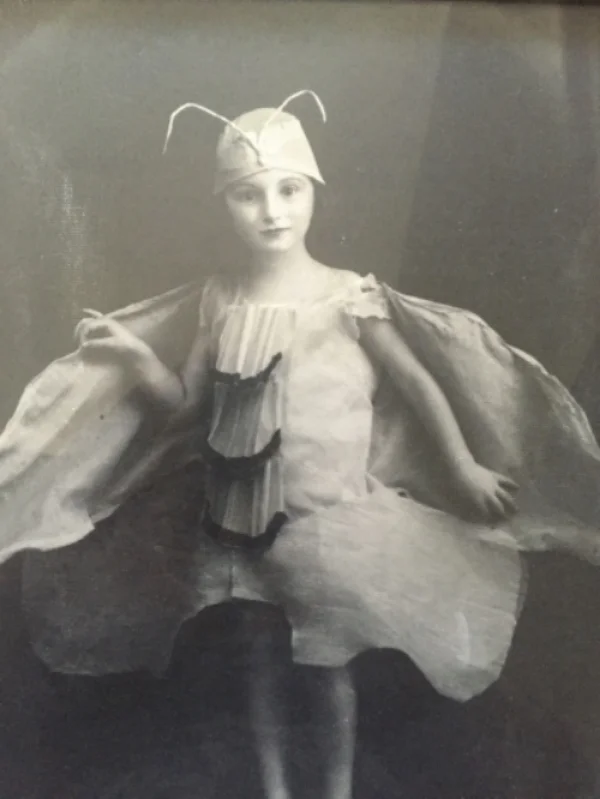 My mom as a child in costume. I am guessing this photo was taken in 1933.