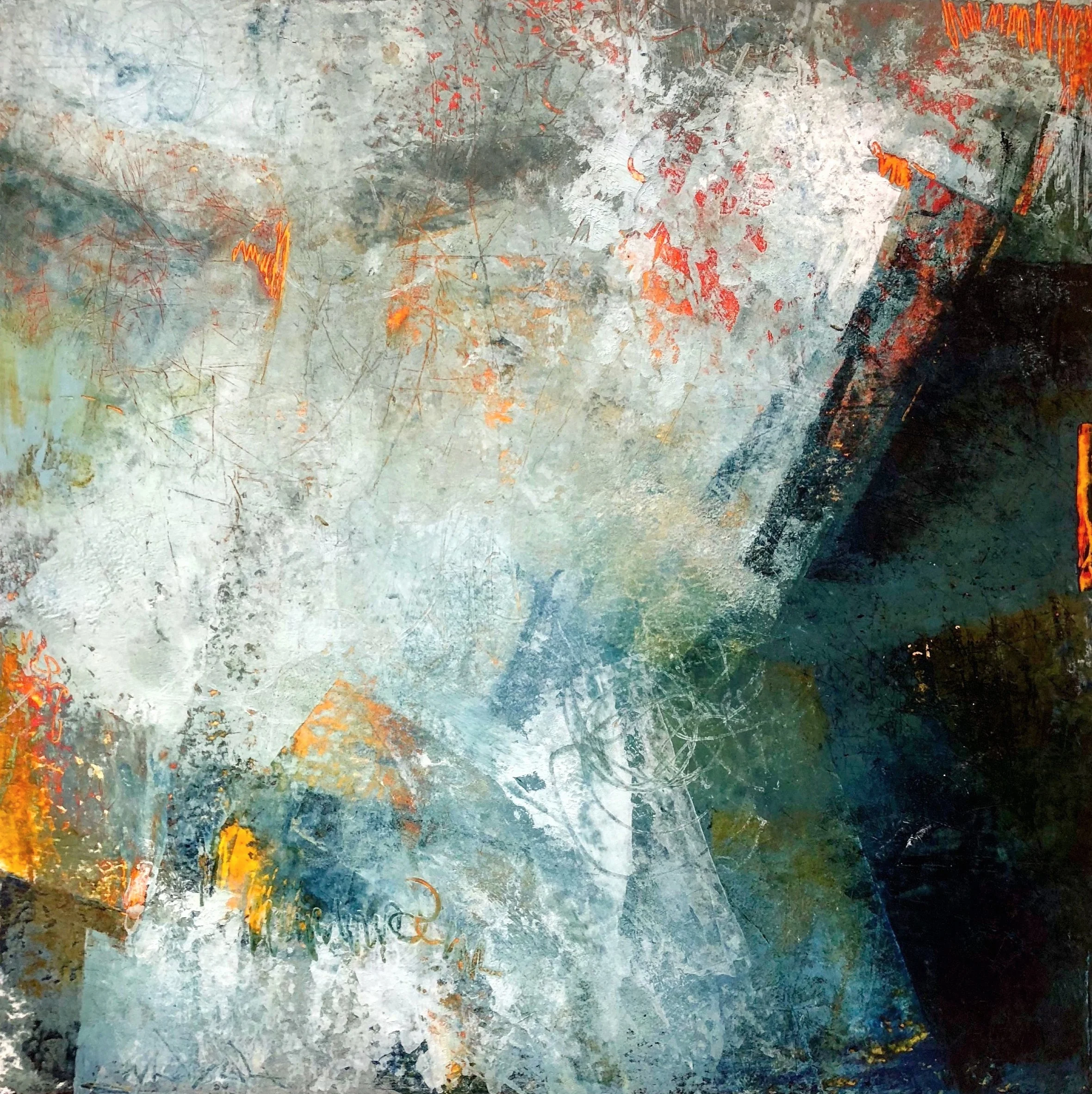 Illuminating the Fog (16x16) framed $375