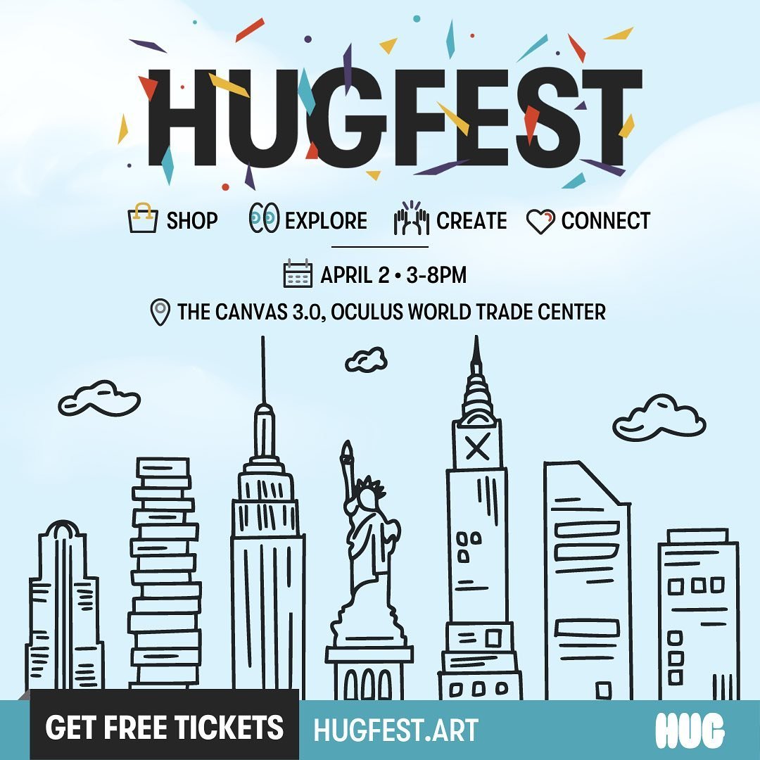 Next Bead Bar is comin at ya bigger &amp; better this year at HUGFest 🎉 

I&rsquo;ve been invited by @thehugxyz and @randizuckerberg to share my art at the first-ever HUGFest in NYC! 

📍@thecanvas3.0 at the Oculus World Trade Center
🗓️ April 2, 20