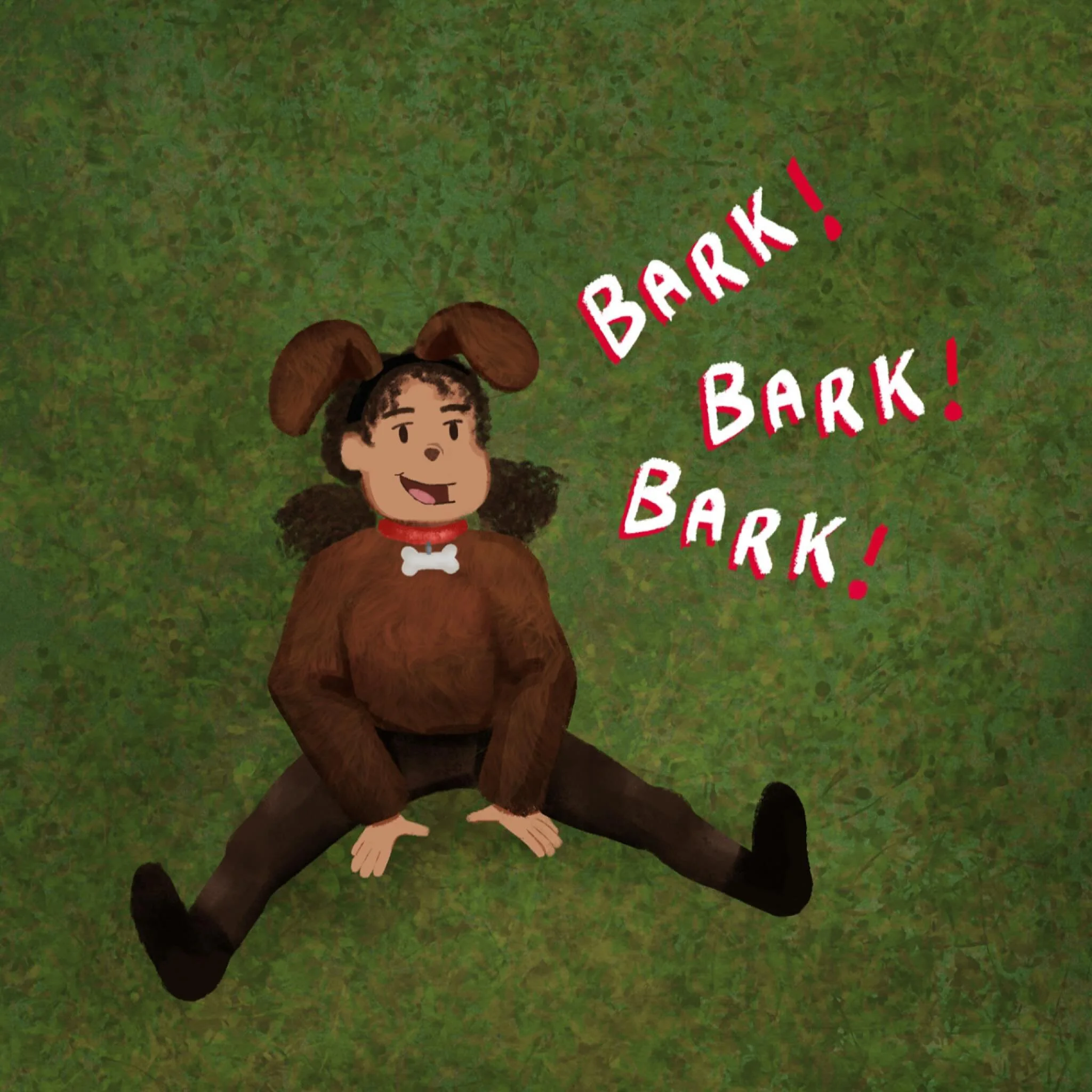 Playing catch-up on @peachtober Day 12 - Bark 🐕🐶
#peachtober #peachtober25 #peachtober25bark #dogcostume #halloweencostume #adobefresco #adobefrescoillustration #digitalillustrations #ipadart