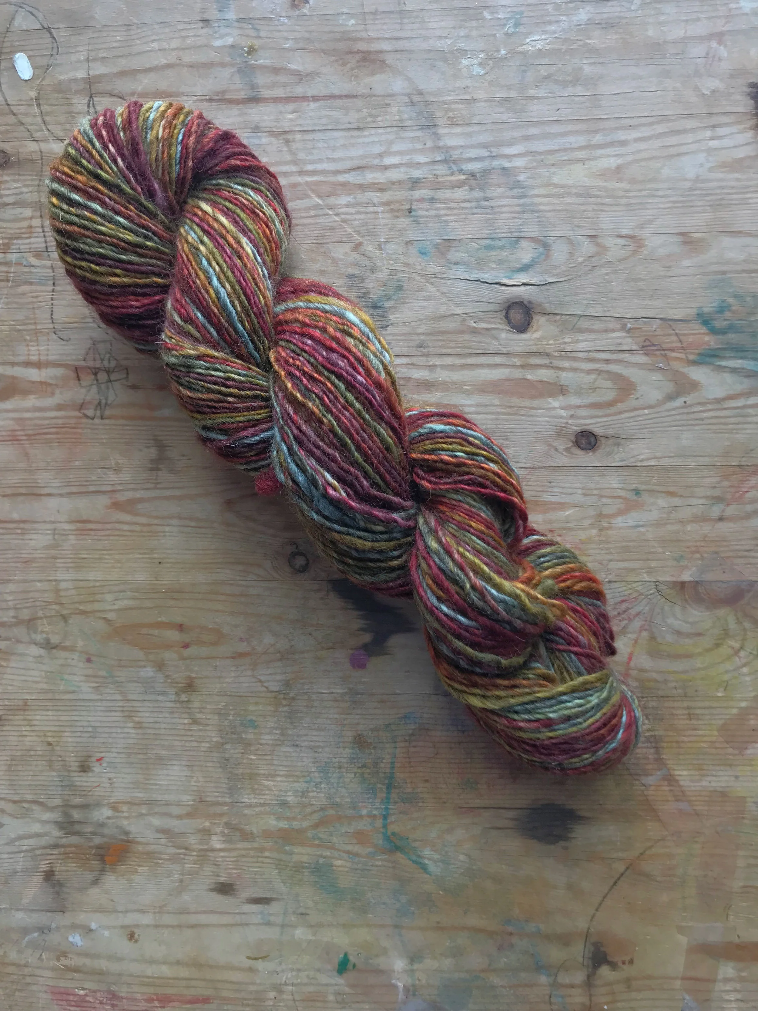 Nest Chasing Deer yarn skein.jpeg