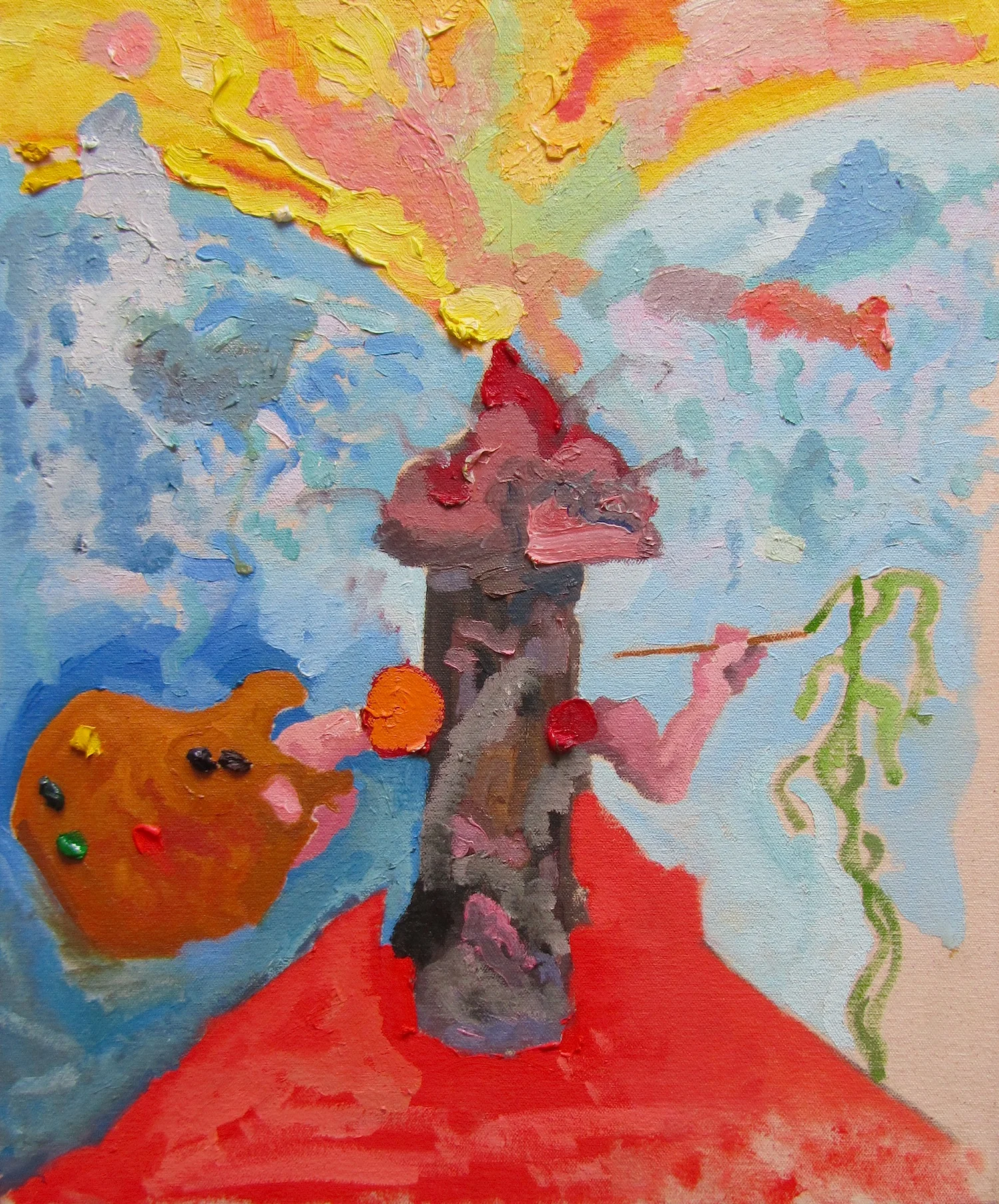    Painter hydrant    oil on canvas on board 19.5 x 16 in 2013  &nbsp; 