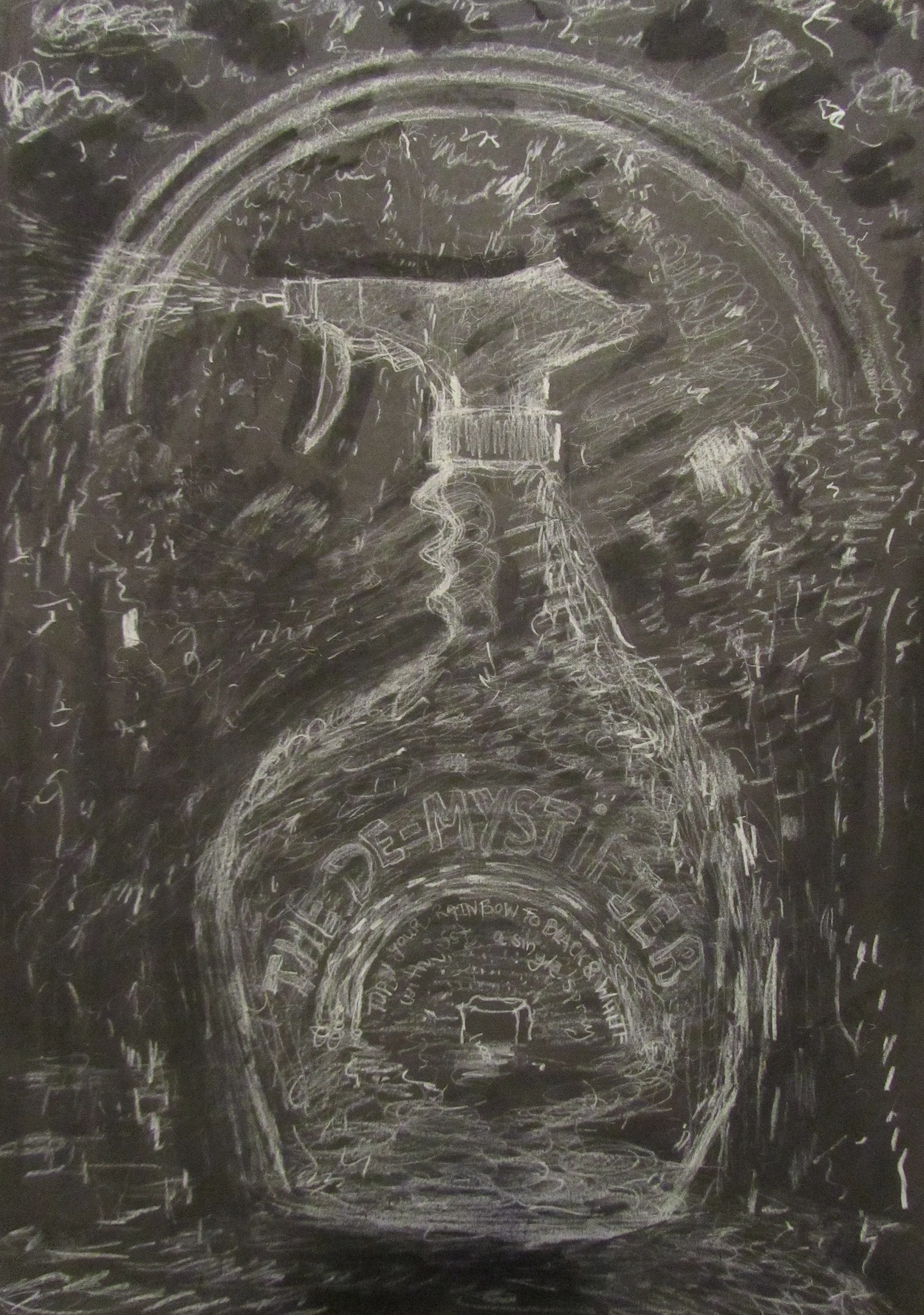    The demystifier    mixed media on handmade paper 85 x 60 cm 2012  &nbsp; 