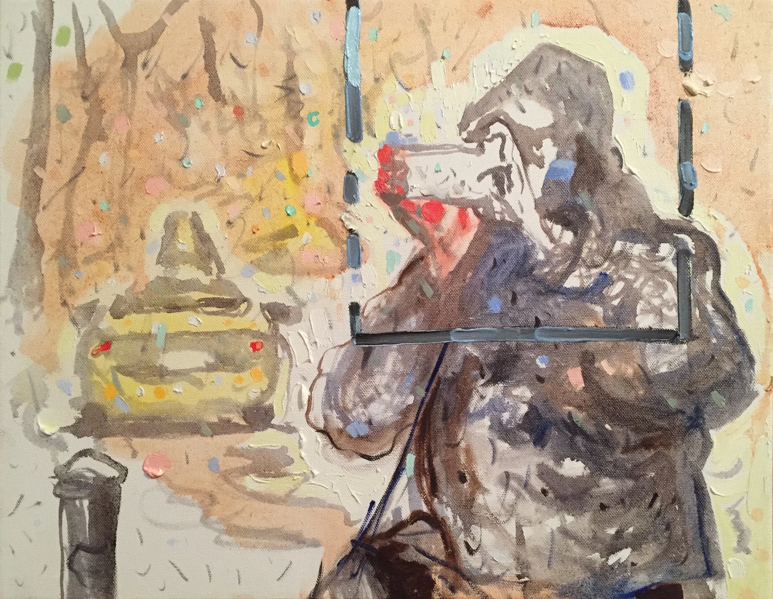    Framing Device     Oil on canvas 14 x 18 in 2016  &nbsp; 