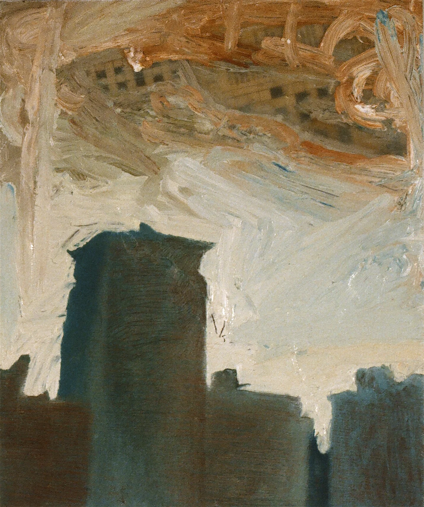    Smog Puzzle    Oil, newspaper, PVA on board 29 x 24 cm 1998  &nbsp;  &nbsp; 