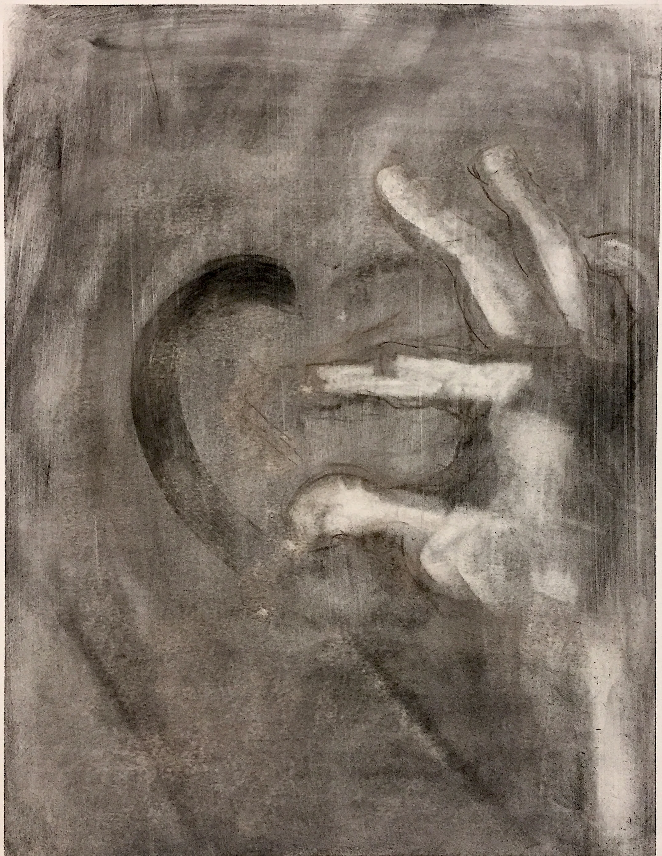    Open Heart    Charcoal on paper 14 x 18 in 2017 