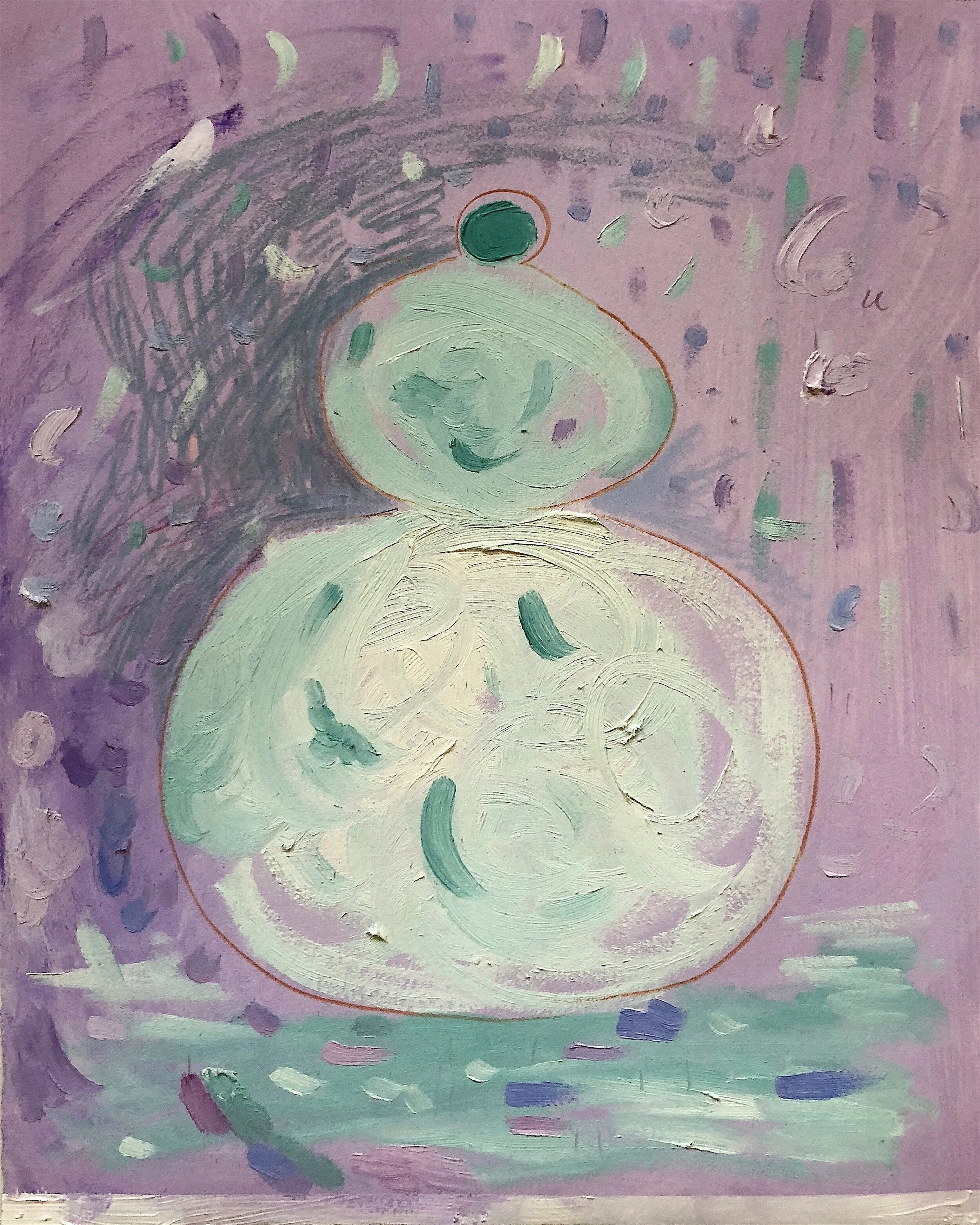    Body Positive    Oil on paper 2018 