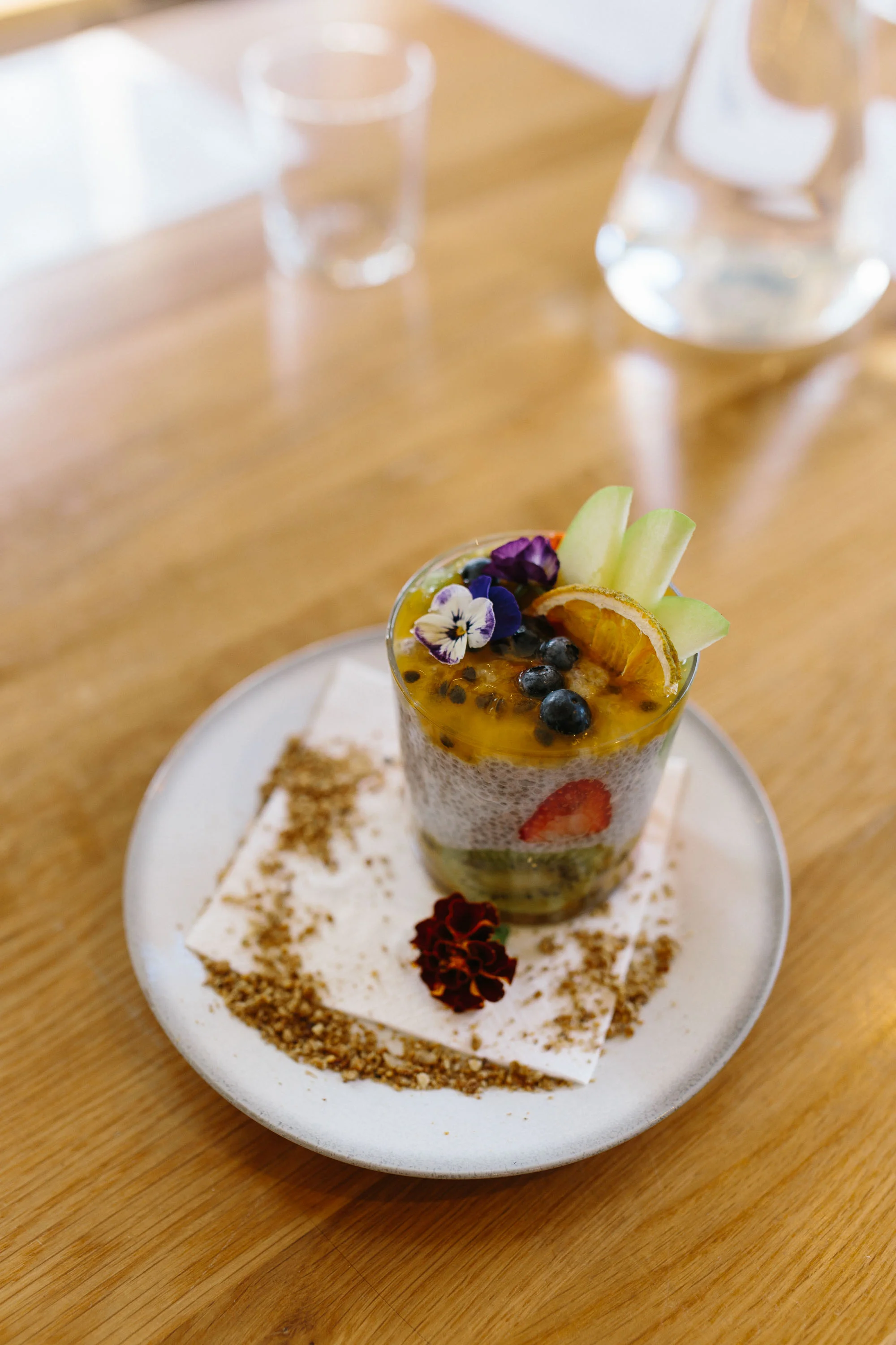 Fruity chia pudding by Serotonin Eatery, Burnley