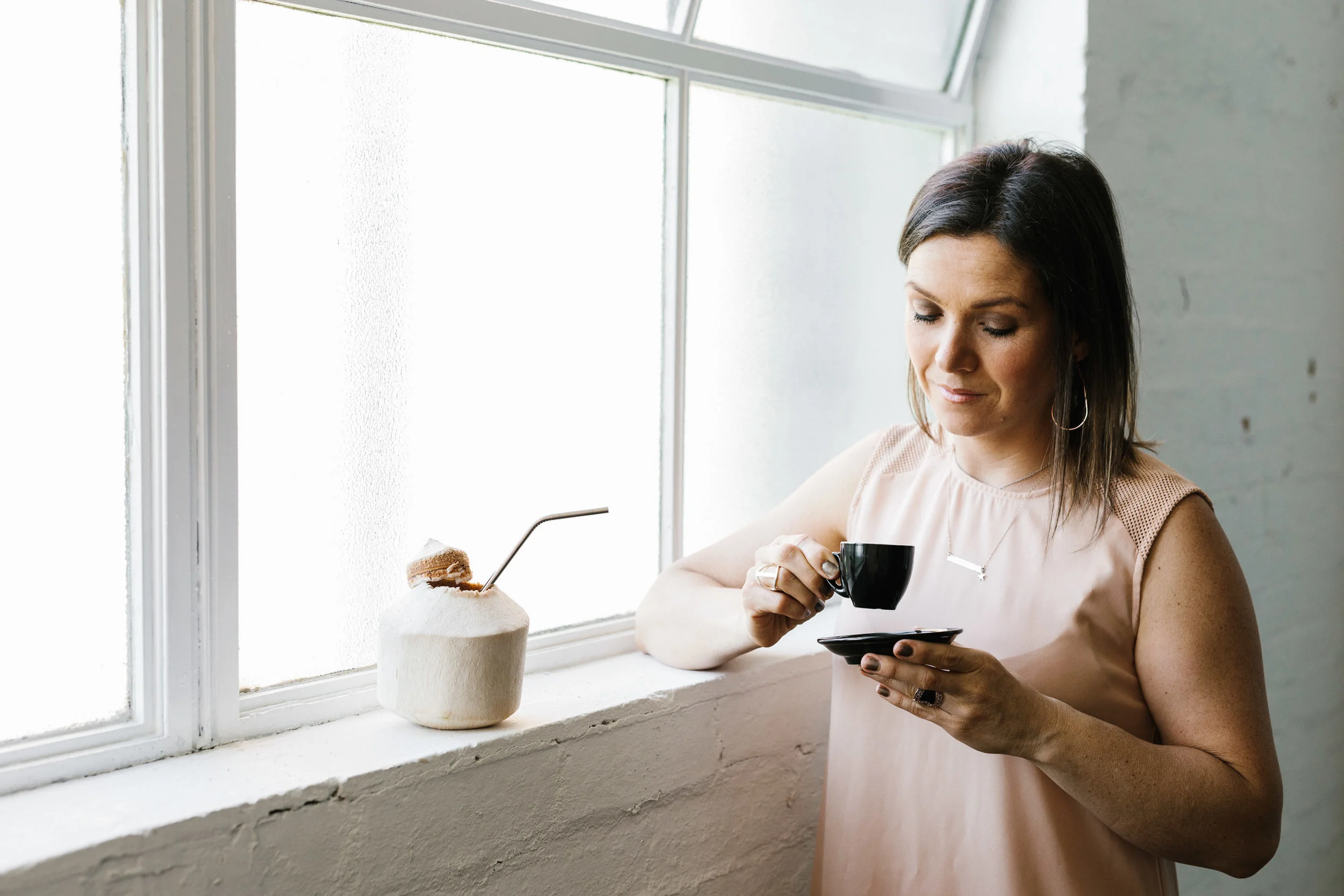 Organic  &nbsp;coconut milk and coffee -&nbsp;  a  &nbsp;sustainable and fair trade product by Coconut my Body. Photo: Marnie Hawson