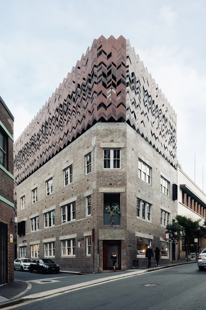 Melbourne architectural photographer, Marnie Hawson, for sustainable architects Breathe Architecture (Paramount House Hotel, Surry Hills, Sydney)