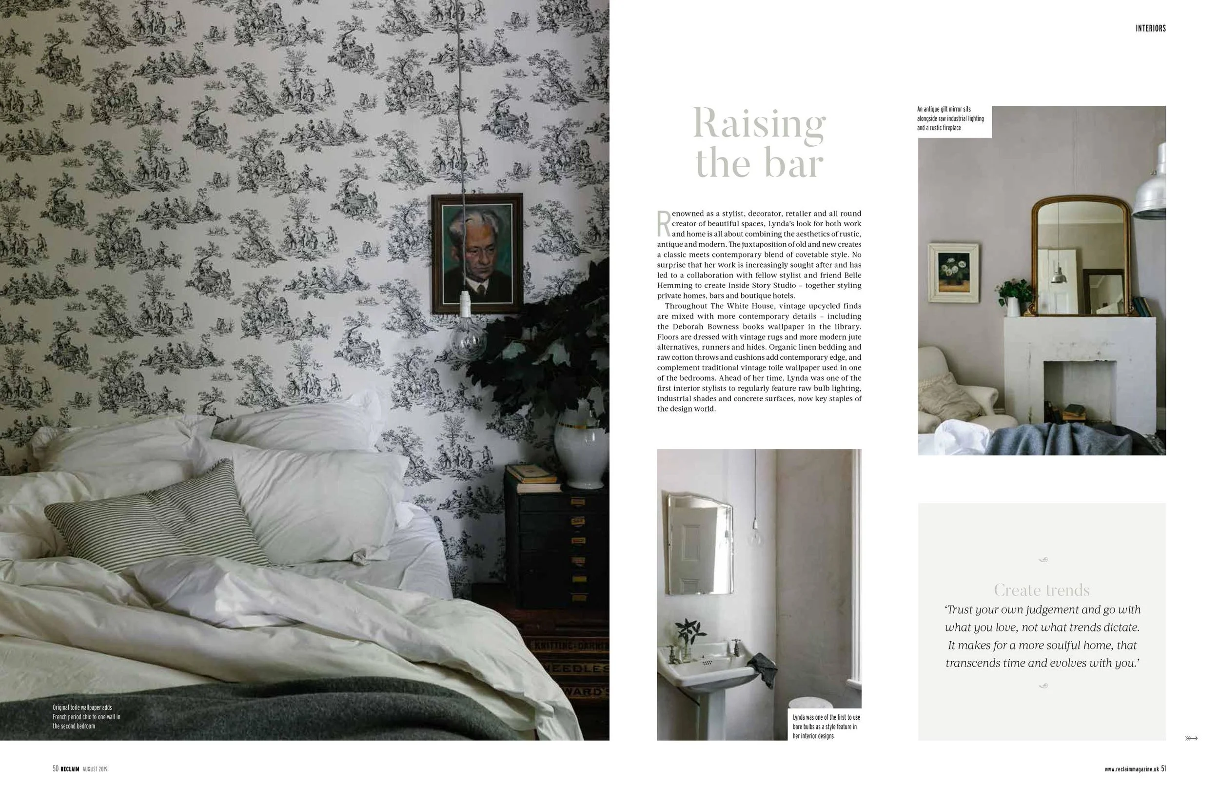 The White House Daylesford in Reclaim (UK). Photography by Marnie Hawson and styled by Inside Story.