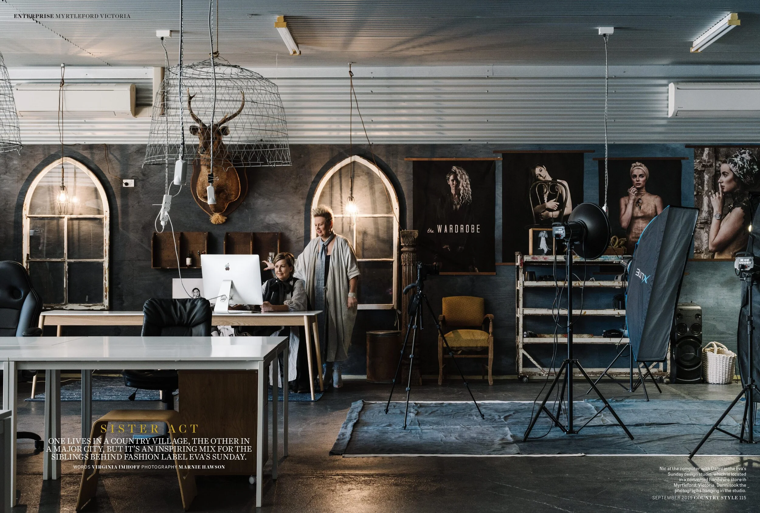 Melbourne fashion photographer Marnie Hawson for Eva's Sunday and Country Style