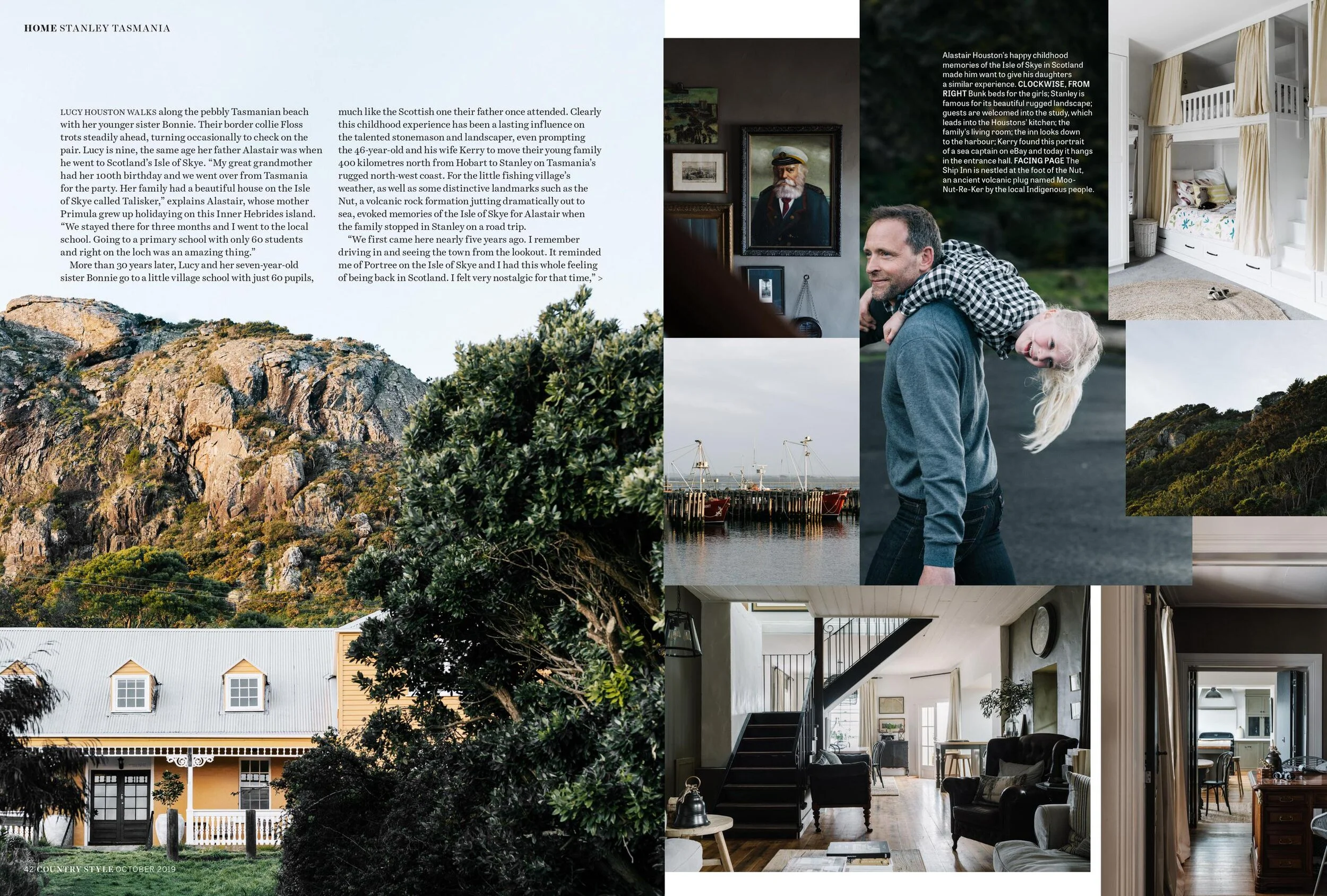 Marnie Hawson, interior photographer for Ship Inn, Stanley Tasmania. Styling by Inside Story.