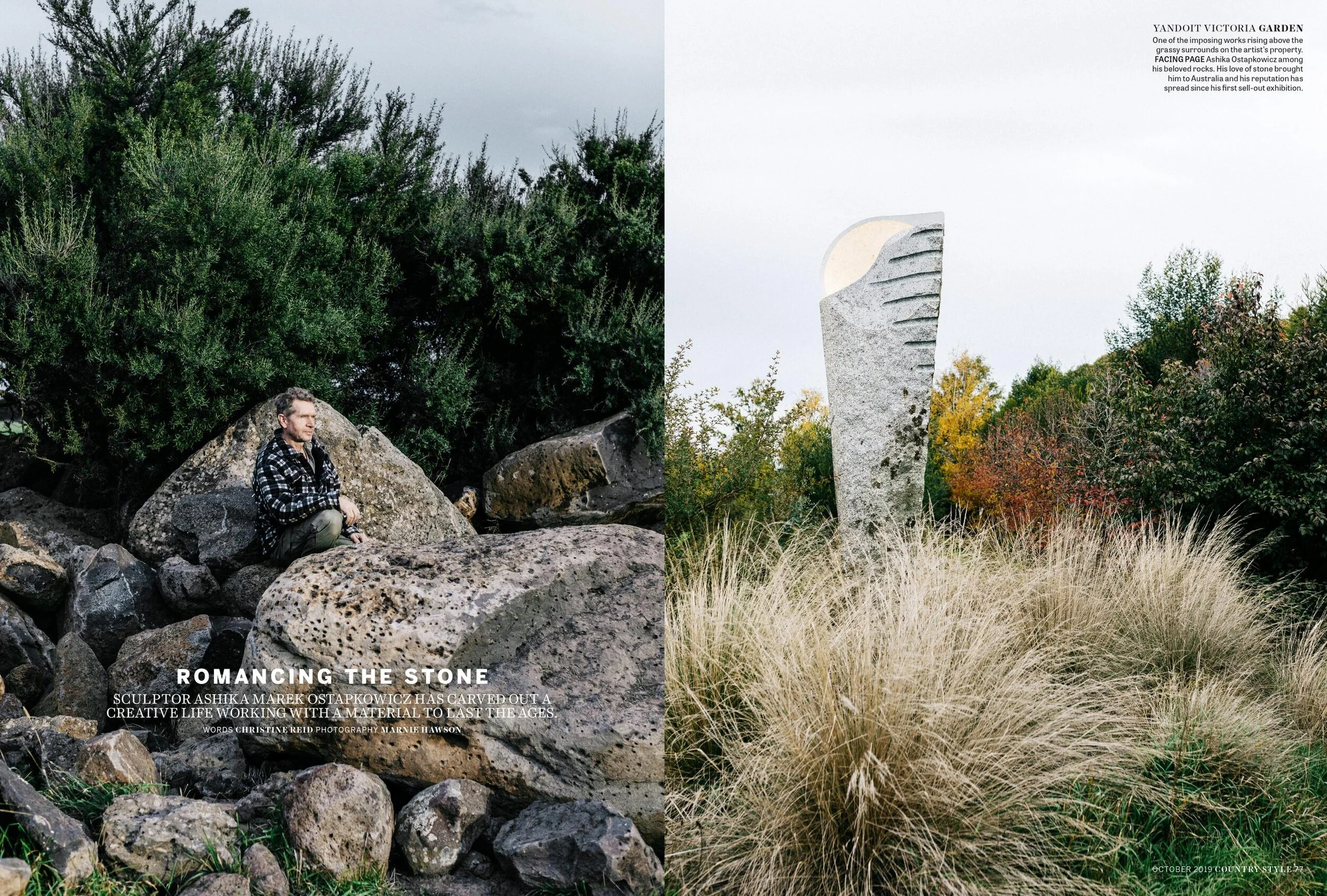 Marnie Hawson, landscape photographer as seen in Country Style.
