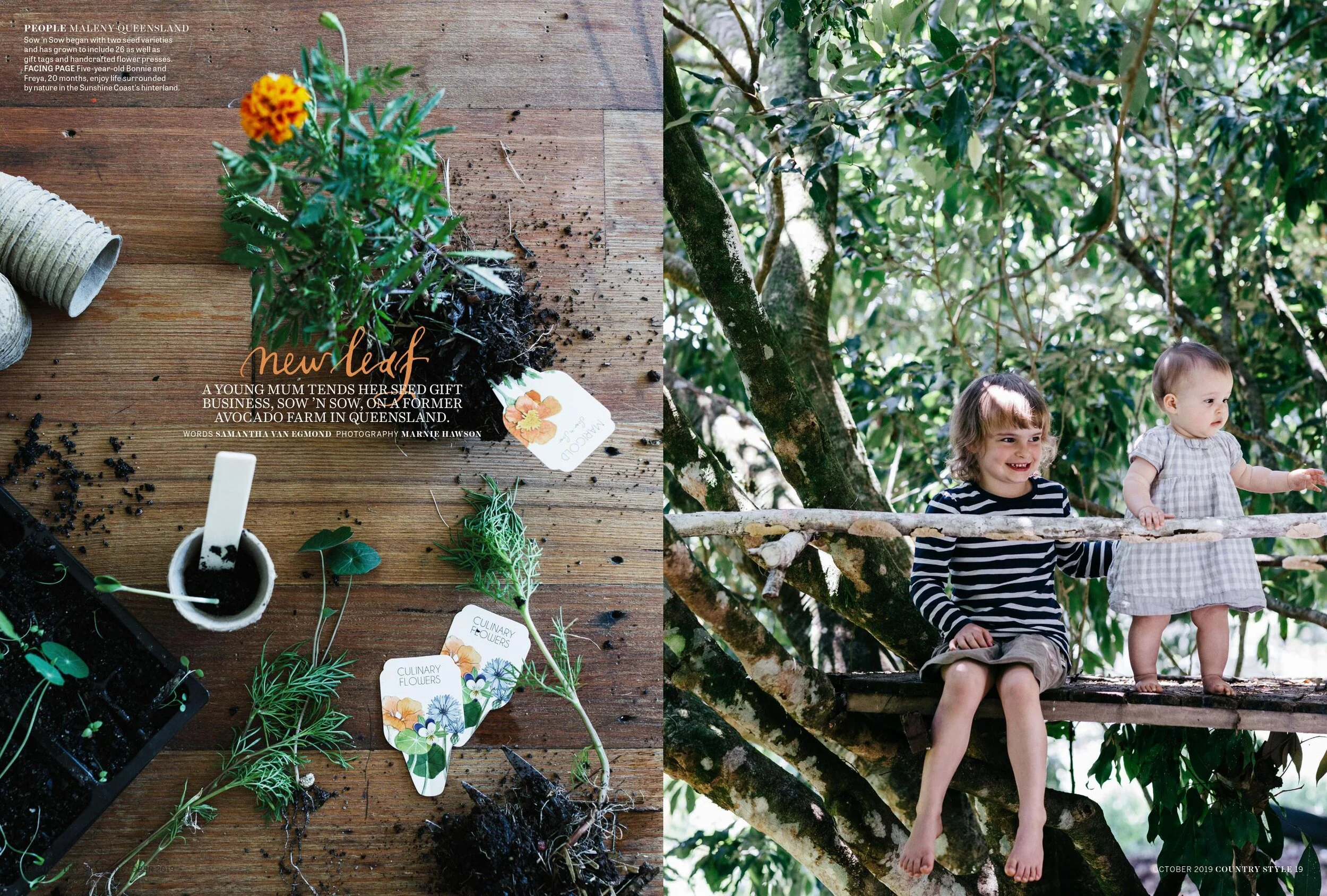 Marnie Hawson, landscape photographer for Sow n Sow, as seen in Country Style.