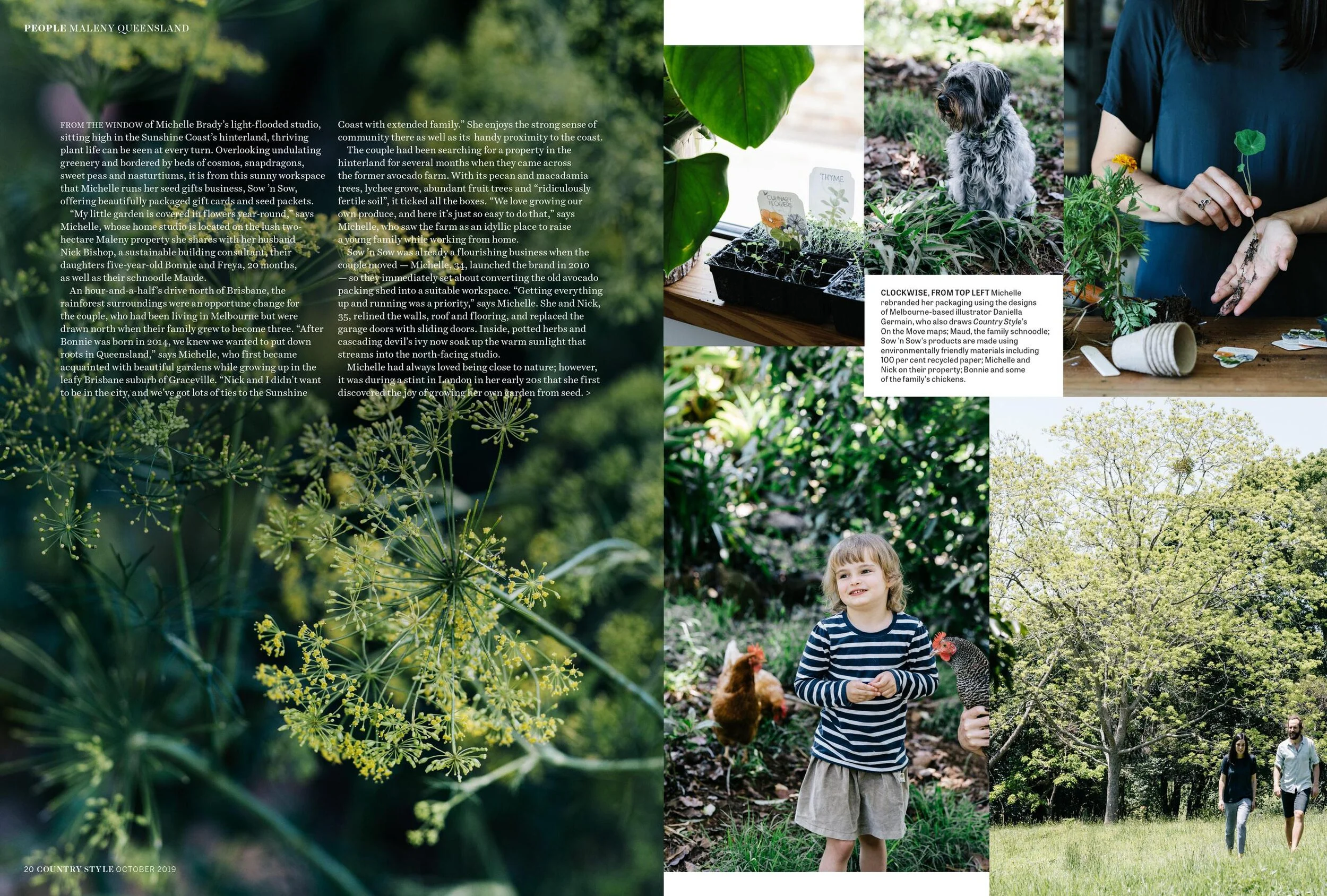 Marnie Hawson, landscape photographer for Sow n Sow, as seen in Country Style.