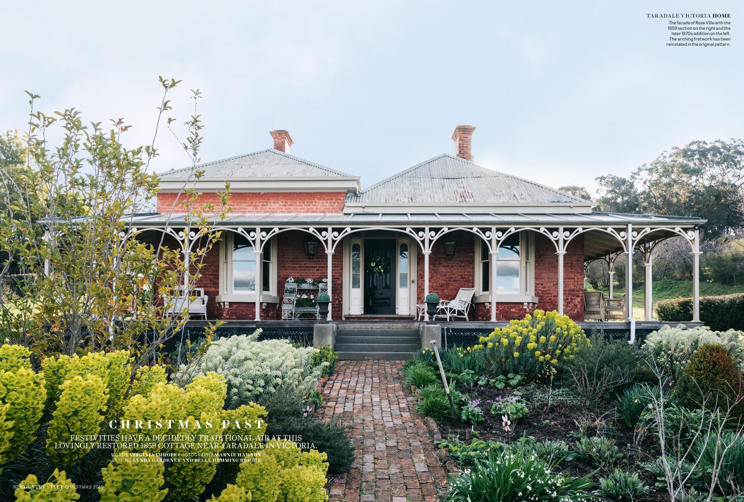 Sharon &amp; Ron Randall, Taradale for Country Style magazine, Christmas 2019. Photography by Marnie Hawson and styling by Inside Story (Lynda Gardener and Belle Hemming Bright)