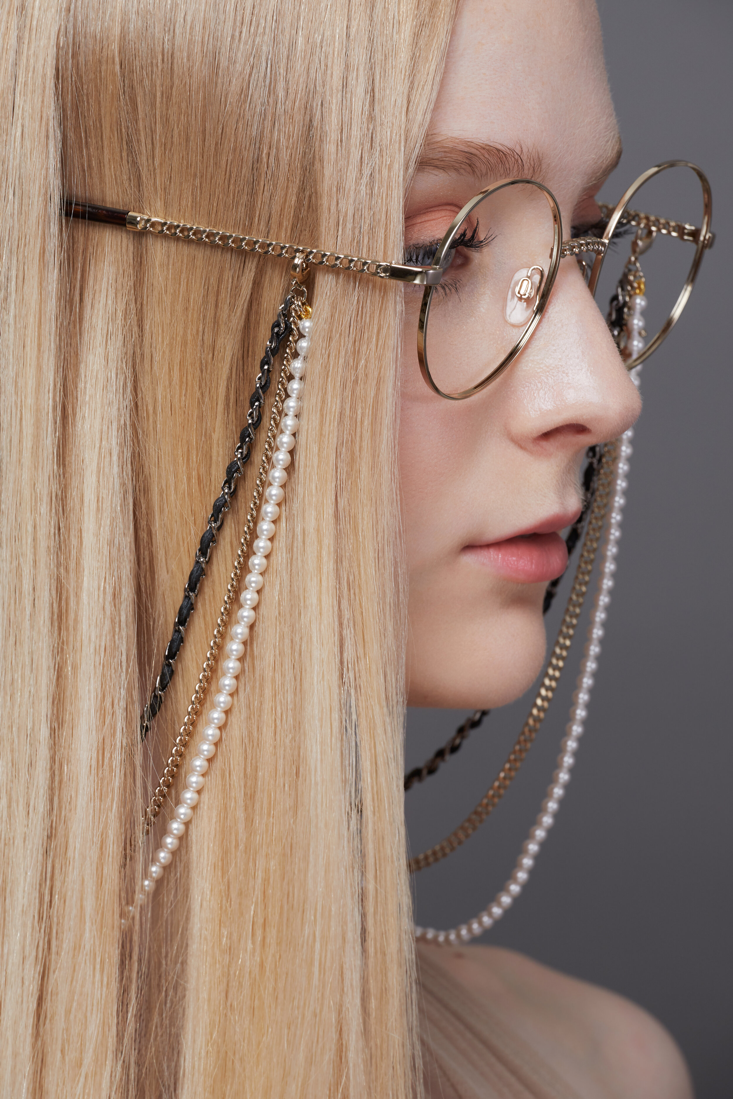 Chanel Chain Glasses 