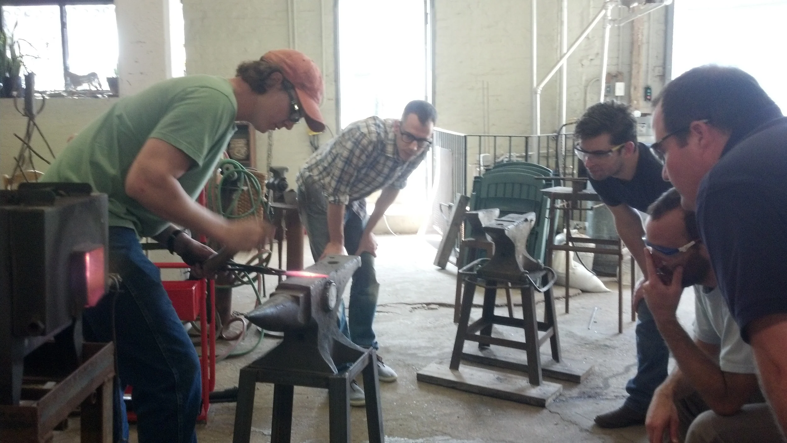 Knife making workshop with Charles Cooper at She-Weld