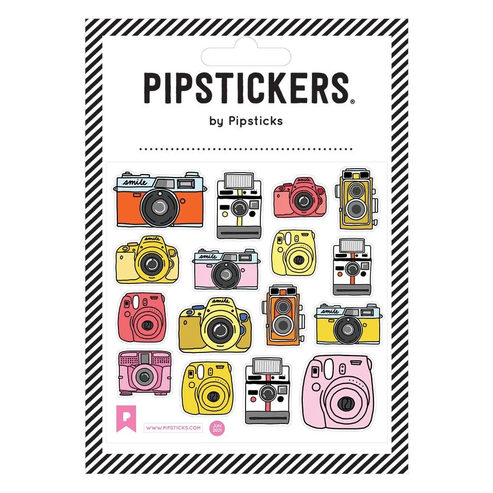 Fuzzy Cameras Sticker Sheet