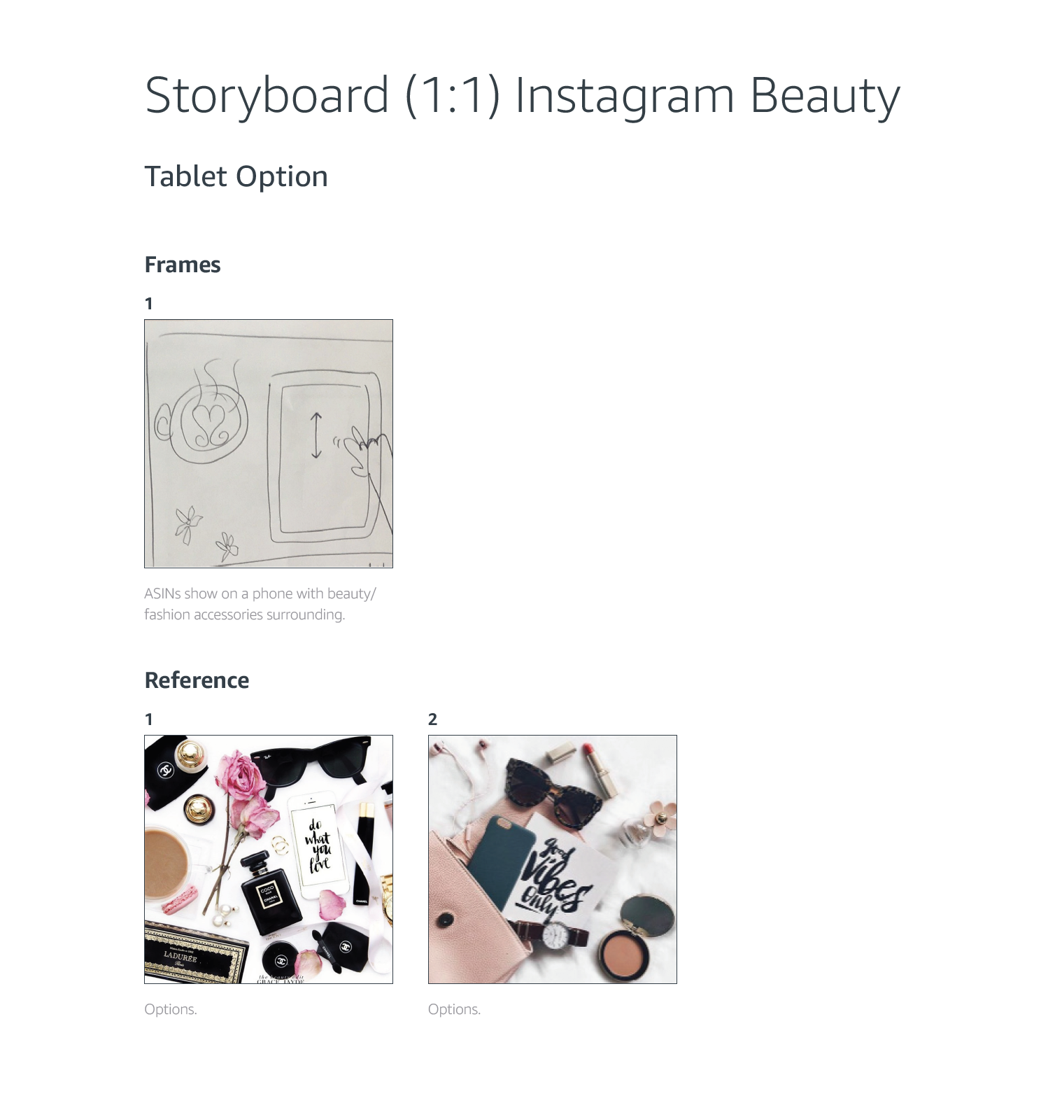 Amazon Instagram Template Influencer Beauty Keyframe Motion Designer August 2018