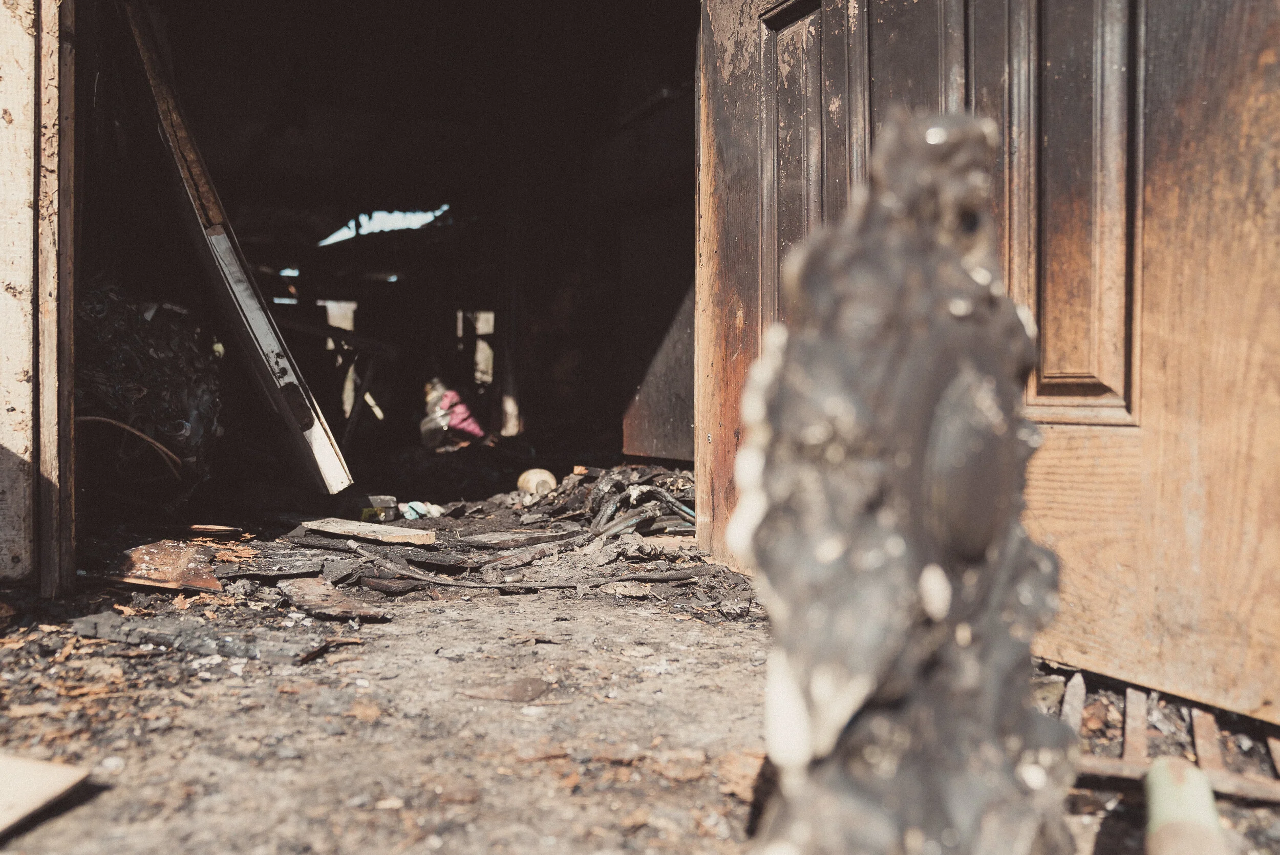 Fire Destroys Home 2 Days After Death of Her Husband / 1 Year After ...
