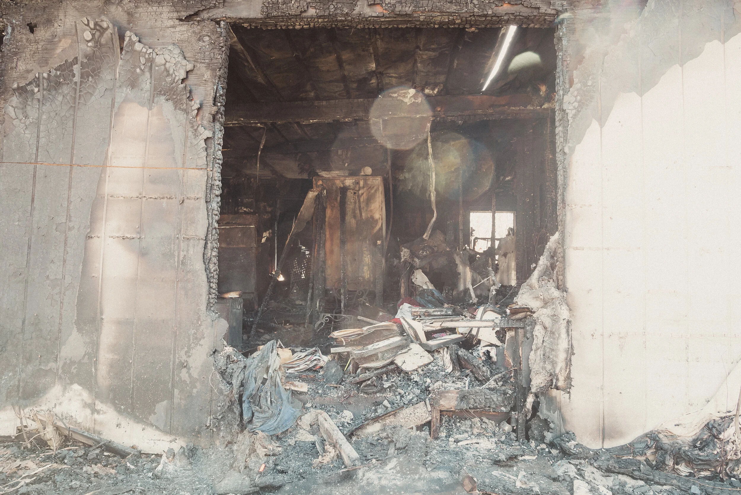 Fire Destroys Home 2 Days After Death of Her Husband / 1 Year After ...