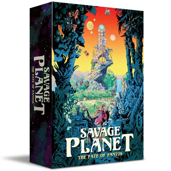 Imphouse Games has a new game ready to unleash on Kickstarter! Savage Planet: The Fates of Fantos is a our tableau-building card game combining competitive and cooperative elements for 2 to 6 players. Each player represents a unique Citadel (city-state) located on the planet Fantos. They must hire mercenaries (called Legacies) using Iridium shards from their Citadel's bank. Once hired, Legacies can be tasked to Harvest more shards, go to War with a neighboring Citadel,or be nominated as a Tribute to help save Fantos. Legacies may also play Labor cards from the Citadel’s hand using their own shard currency. Every time a player chooses to pollute the planet by harvesting shards from the Trove of Fantos, they must reveal a new card from the Trials Deck. Life on Fantos becomes increasingly difficult as Zodraz unleashes plagues, summons cosmic creatures, and forces dissent among the Citadels. Resolve them together or watch as rival Citadels struggle to survive. Plan wisely and make every turn matter because Zodraz is lurking in the final Trials deck. When the Cosmic Warden is drawn, judgement is passed (scores are tallied) and the game is over. Find out more about the game on ImpHouse.com , and mark your calendars to join us for the Kickstarter campaign beginning June 8th!