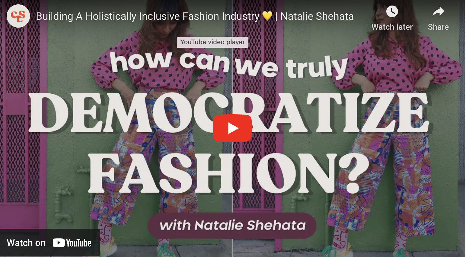 Conscious Life &amp; Style Podcast: Democratizing Fashion