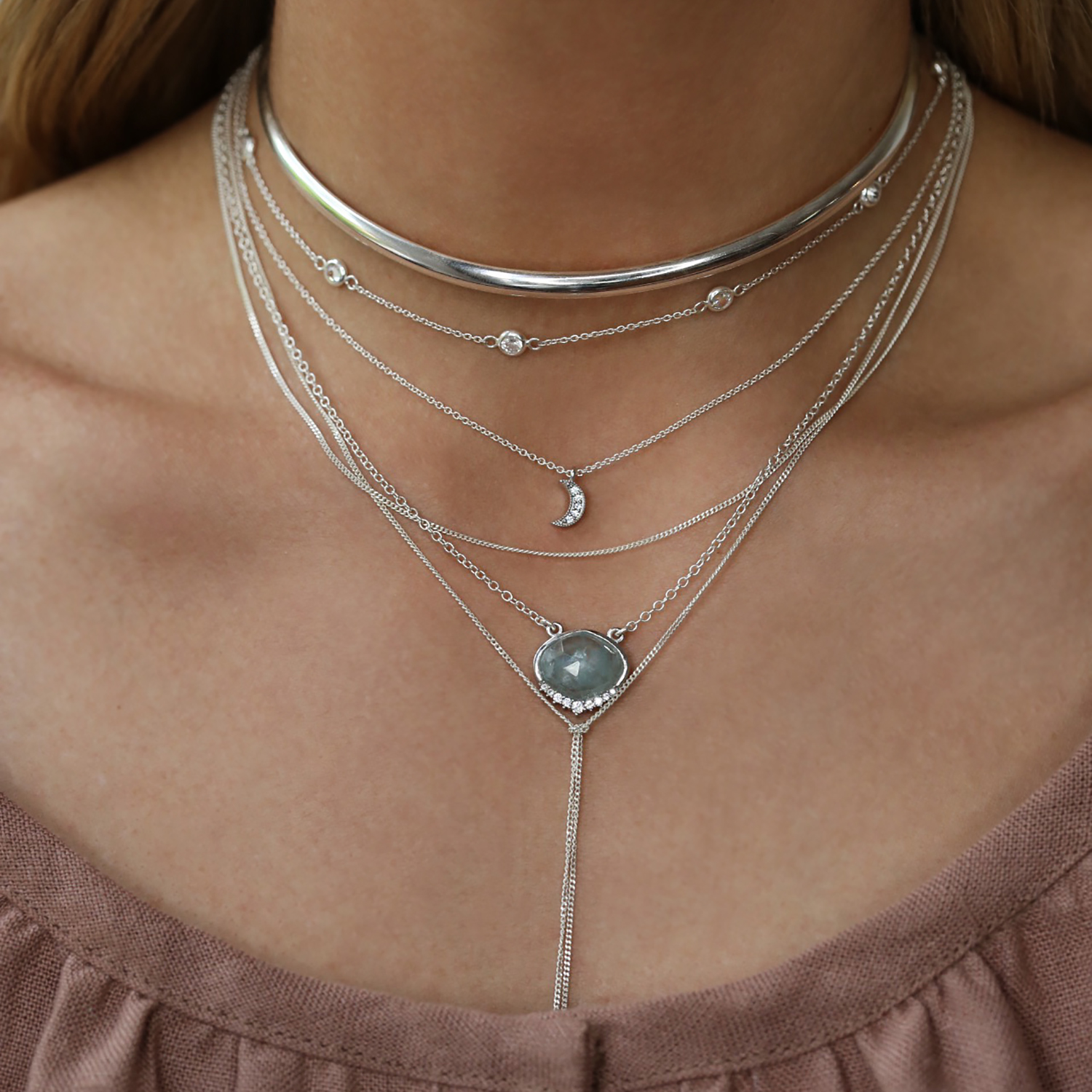 Layered-Silver-necklaces-chokers-aquamarine.jpg