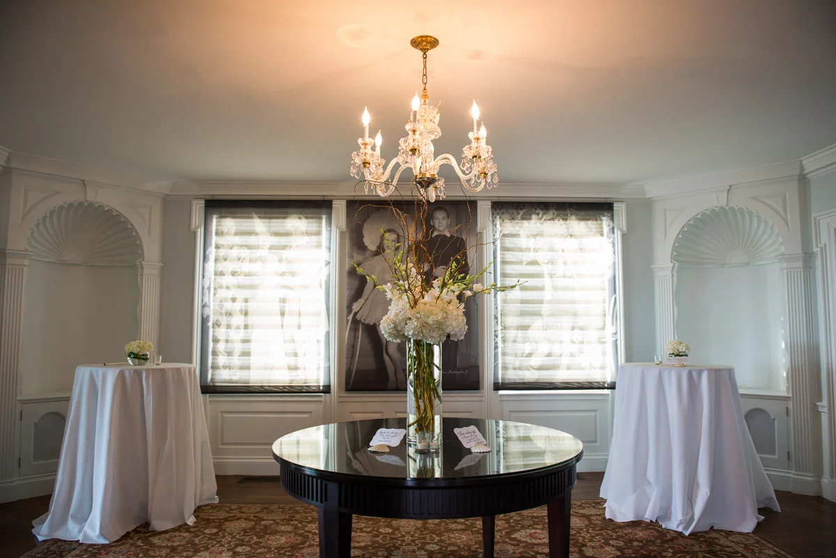 She liked a simple, elegant wedding with a little bit beach theme.