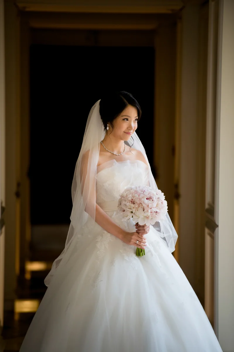Michelle loved Peonies! I made her a blush peonies bouquet matched with her princess dress! Hair/ makeup by Grace Lin