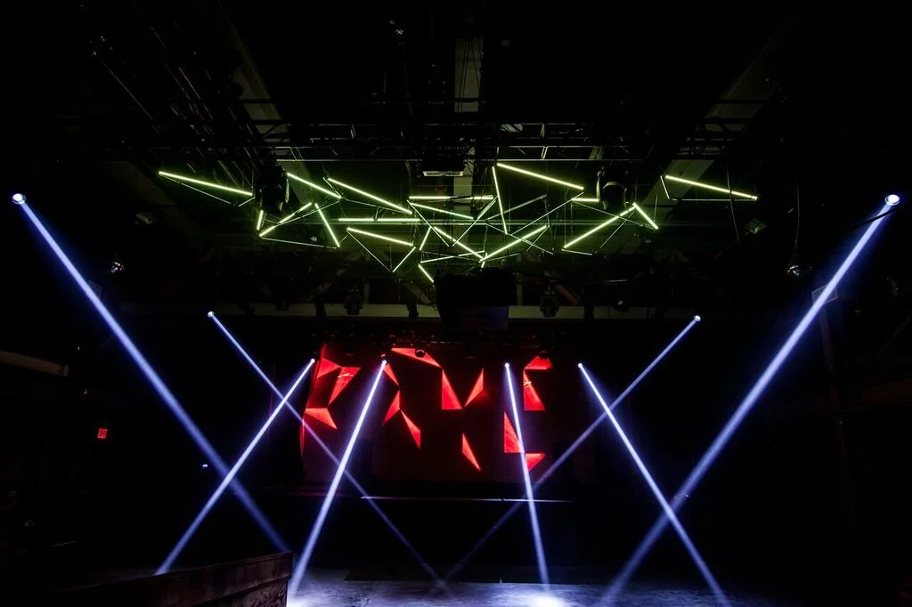 Lighting Designer: Gary Hunt LED Installation by; CHI KA Back Wall Design by: Sarah Frankel Photo by: Alex Bershaw
